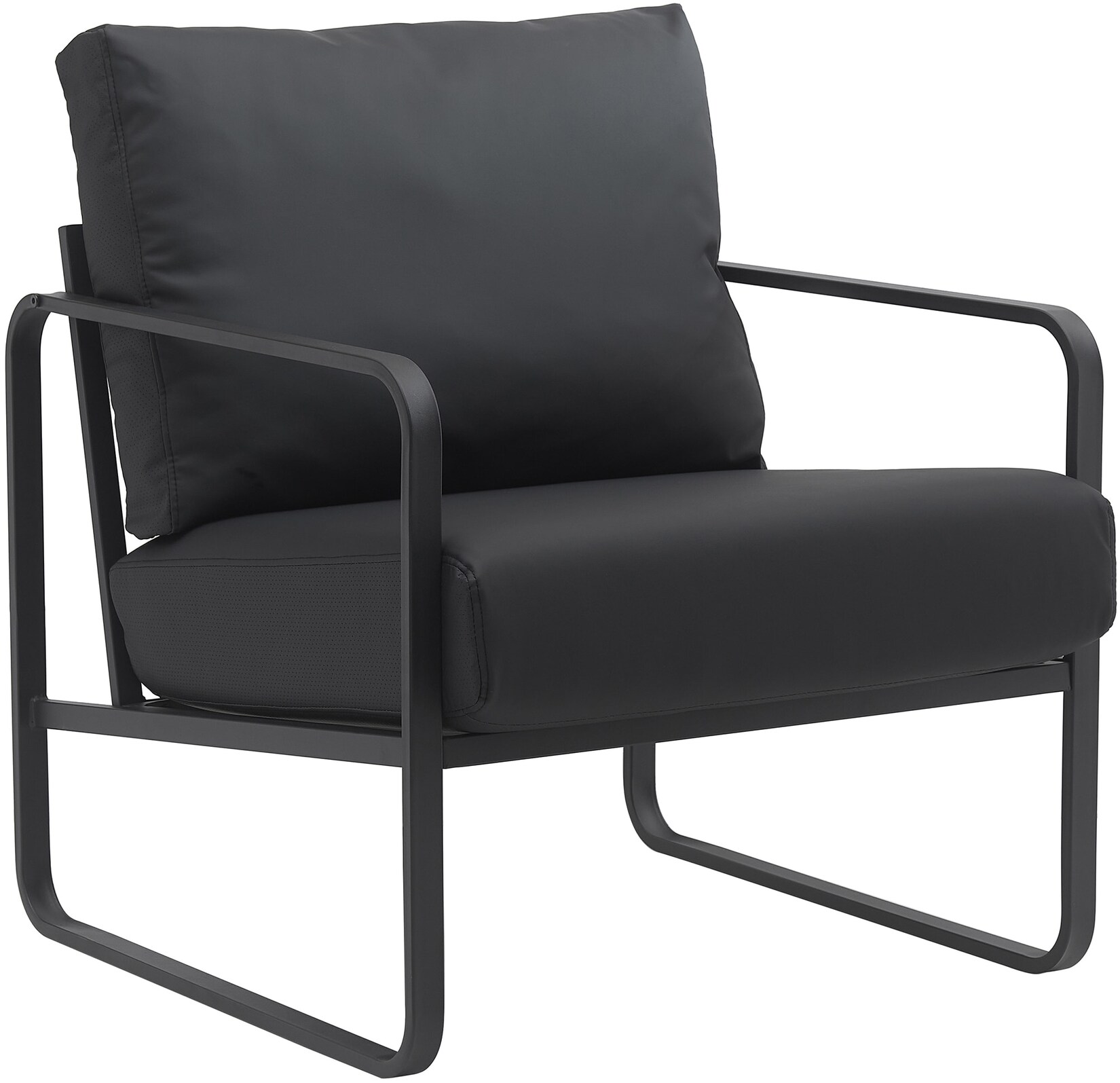 CLP Lounger Manea Kunstleder Farbe: schwarz, Material: Kunstleder