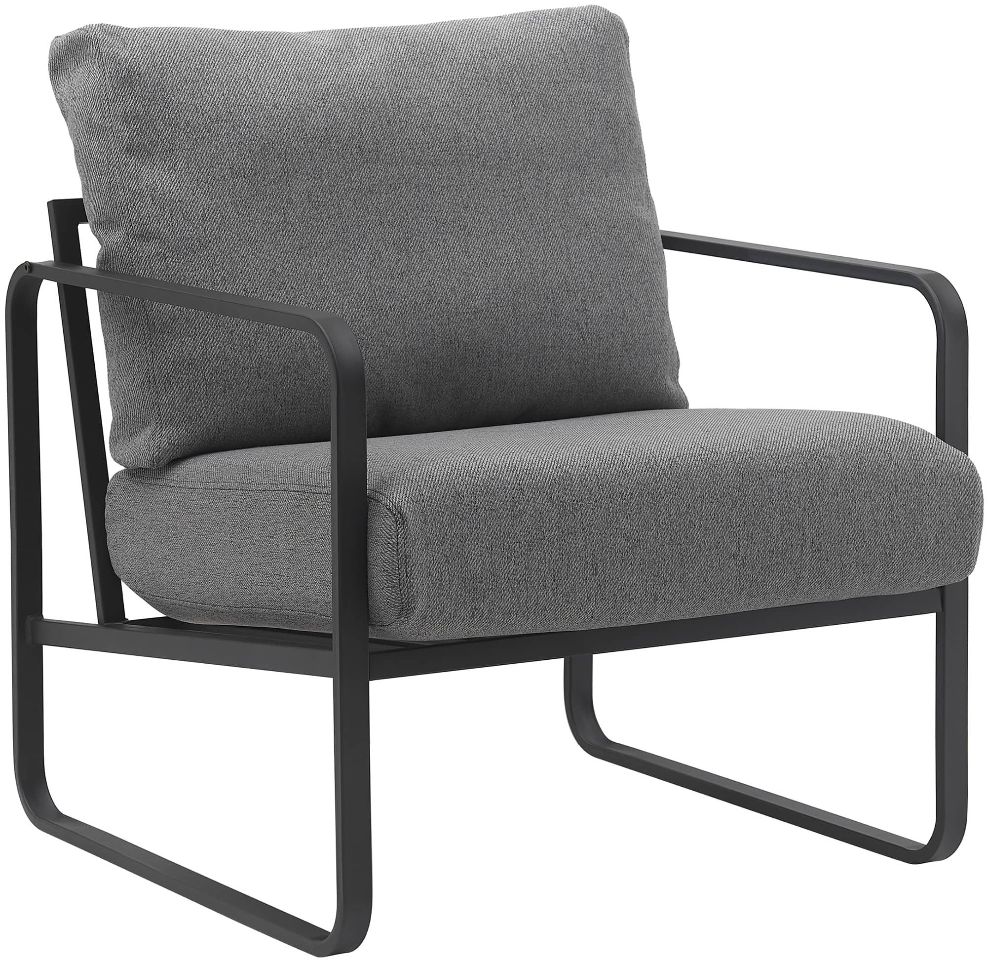 CLP Lounger Manea I Relaxsessel Kunstleder Oder Stoff Bezug I Mit Stabilem Metallgestell I Gepolsteter Clubsessel 
