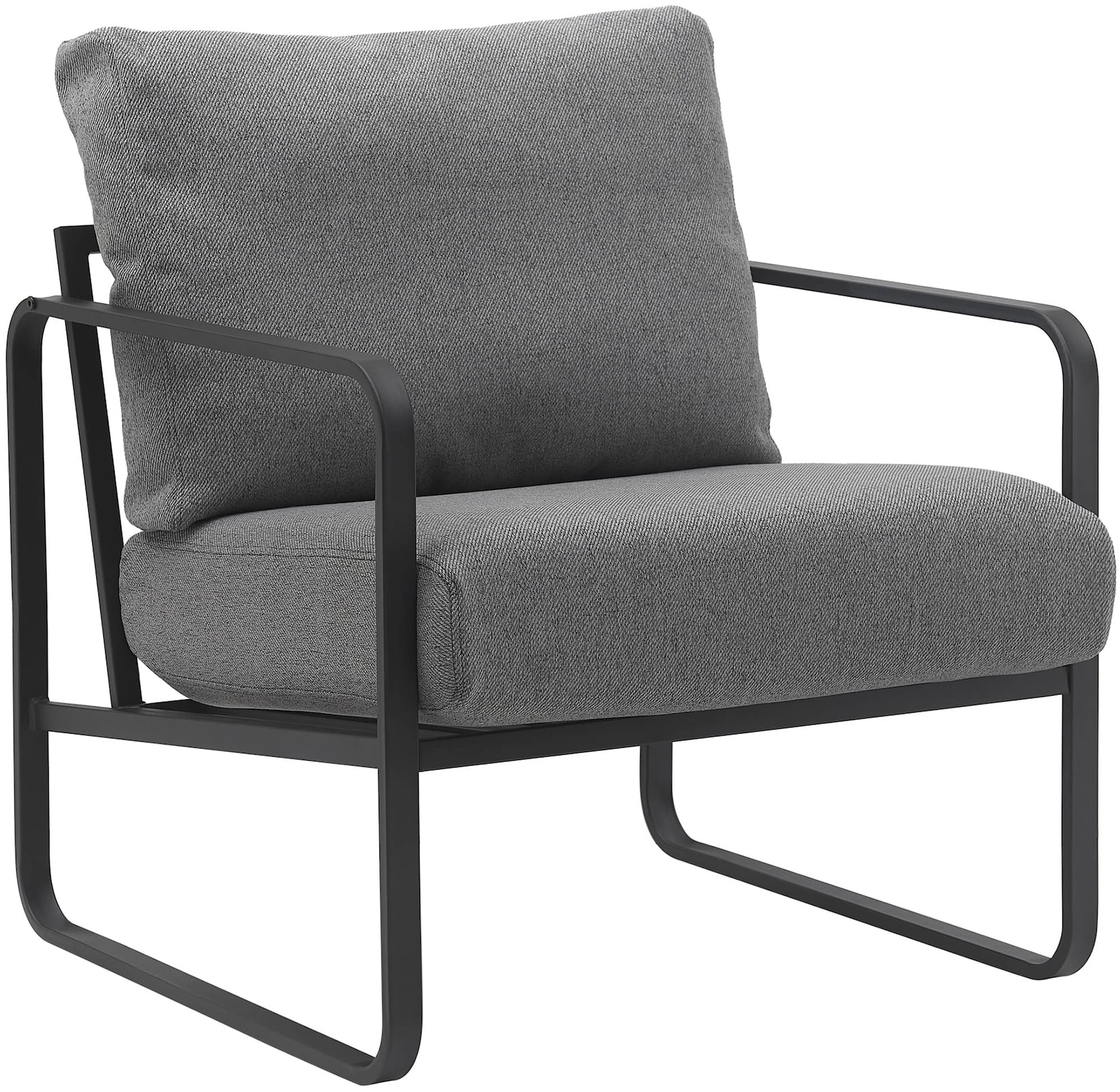 CLP Lounger Manea Stoff Farbe: dunkelgrau, Material: Stoff