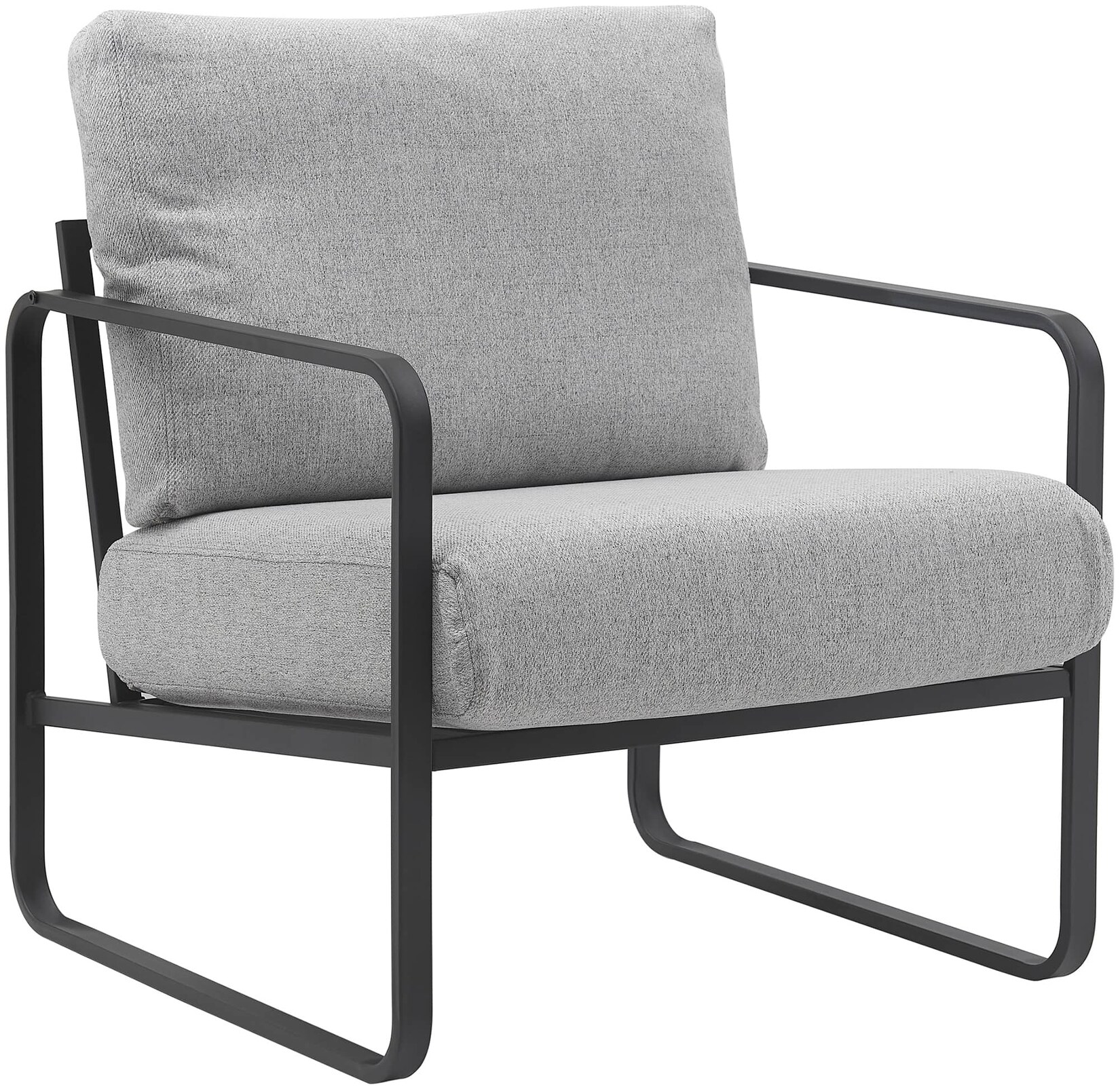 CLP Lounger Manea Stoff Farbe: hellgrau, Material: Stoff