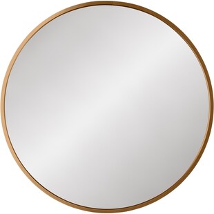 CLP Wandspiegel Elsie I Runder Spiegel in unterschiedlichen Größen I Rahmentiefe 3 cm, ideal für Wohnzimmer, Schlafzimmer oder Bad 