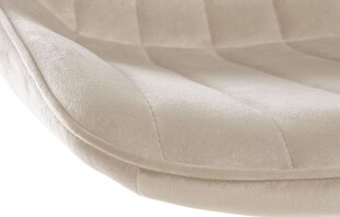 CLP 2er Set Barhocker Toni Samt I Höhenverstellbarer Barstuhl Mit Metallgestell I Thekenhocker Mit Integrierter Fußstütze 