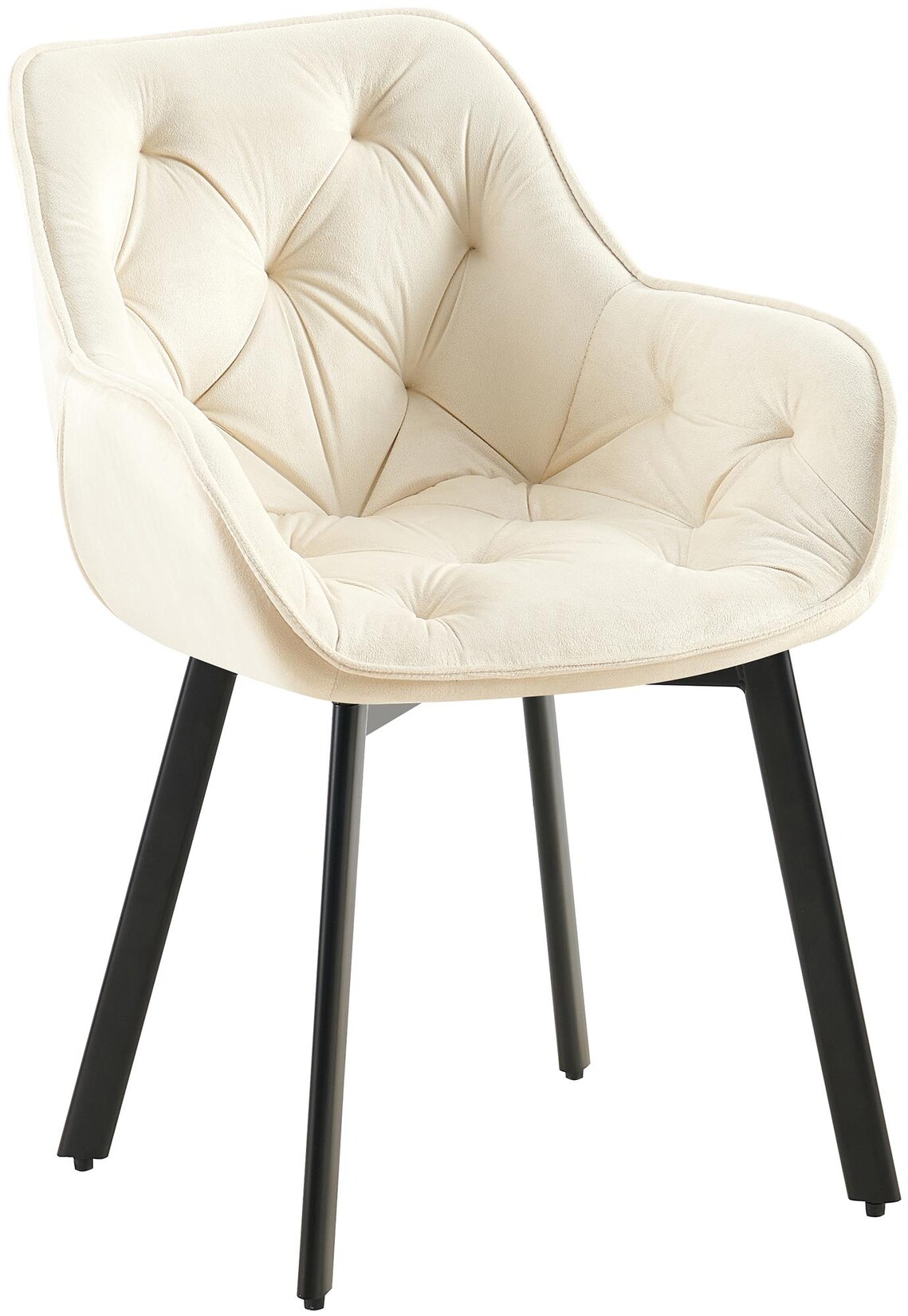 CLP Esszimmerstuhl Antigo Samt Farbe: creme