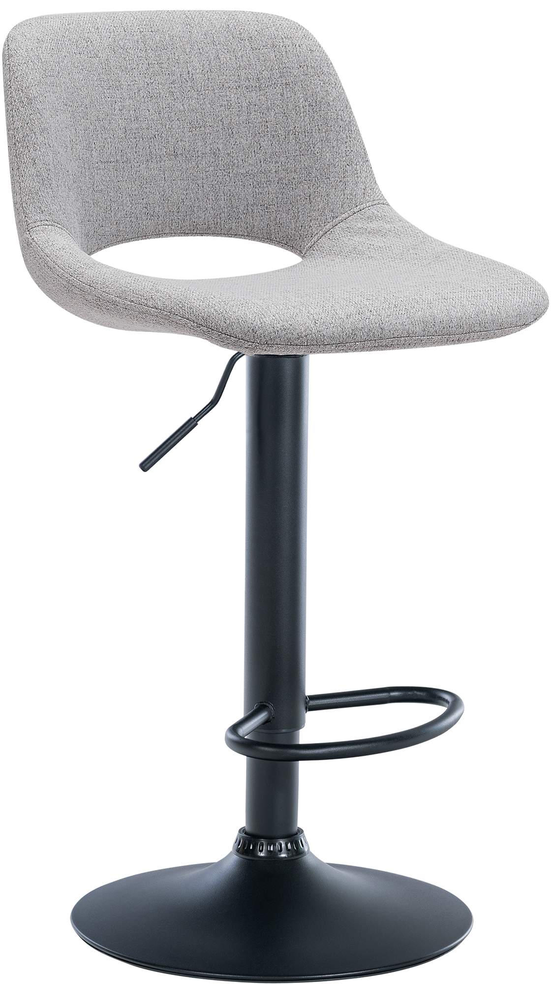 CLP Barhocker Camden I Stoff-Bezug I Drehbar 