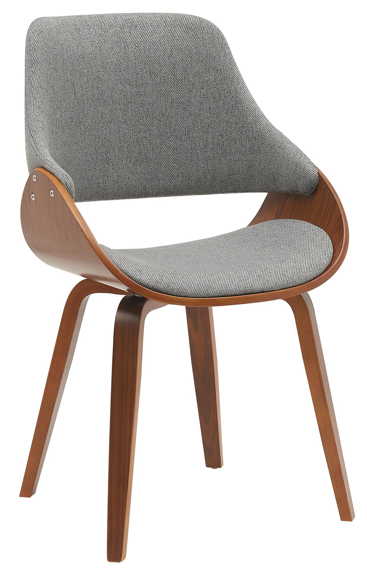 CLP Esszimmerstuhl gepolstert mit R&uuml;ckenlehne Vangale, Design-Stuhl Gestell aus Bugholz, moderner Schalenstuhl f&uuml;r Wohnzimmer 