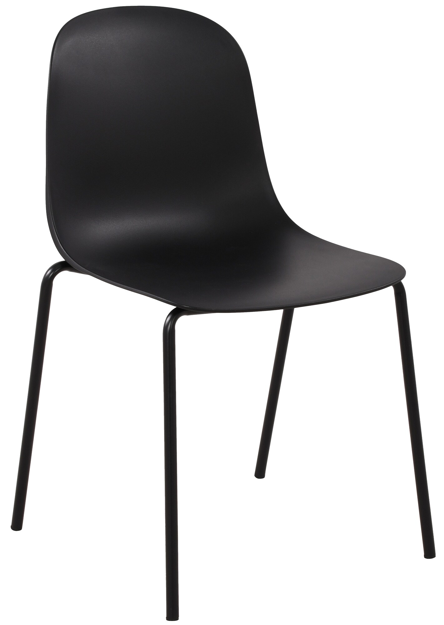 CLP Stapelstuhl Hardin, mit ergonomischer Kunststoffschale und stabilem Metallgestell, geeignet f&uuml;r Esszimmer, Konferenzraum und K&uuml;che 