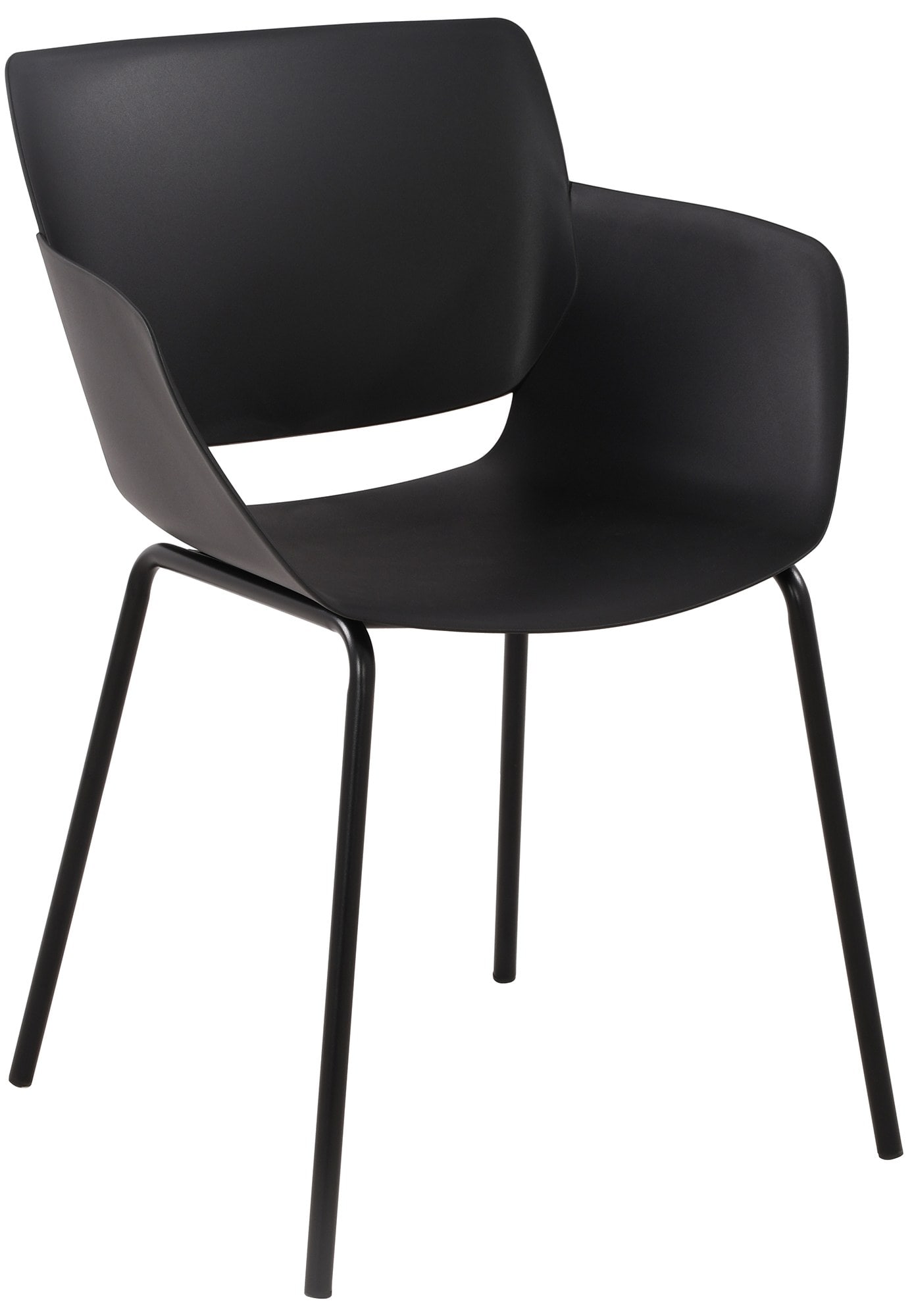 CLP Stuhl Alpena I Outdoorstuhl absolut wetterfest und UV-best&auml;ndig I Stuhlgestell aus pulverbeschichtetem Stahl I Sessel f&uuml;r drau&szlig;en 