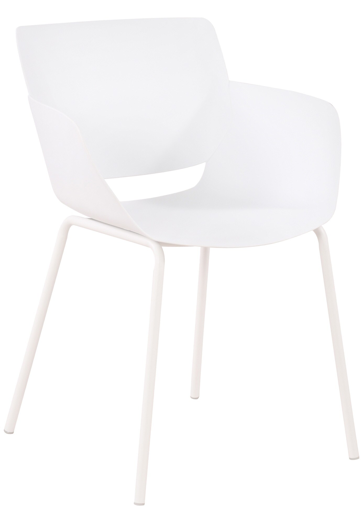 CLP Stuhl Alpena I Outdoorstuhl absolut wetterfest und UV-best&auml;ndig I Stuhlgestell aus pulverbeschichtetem Stahl I Sessel f&uuml;r drau&szlig;en 