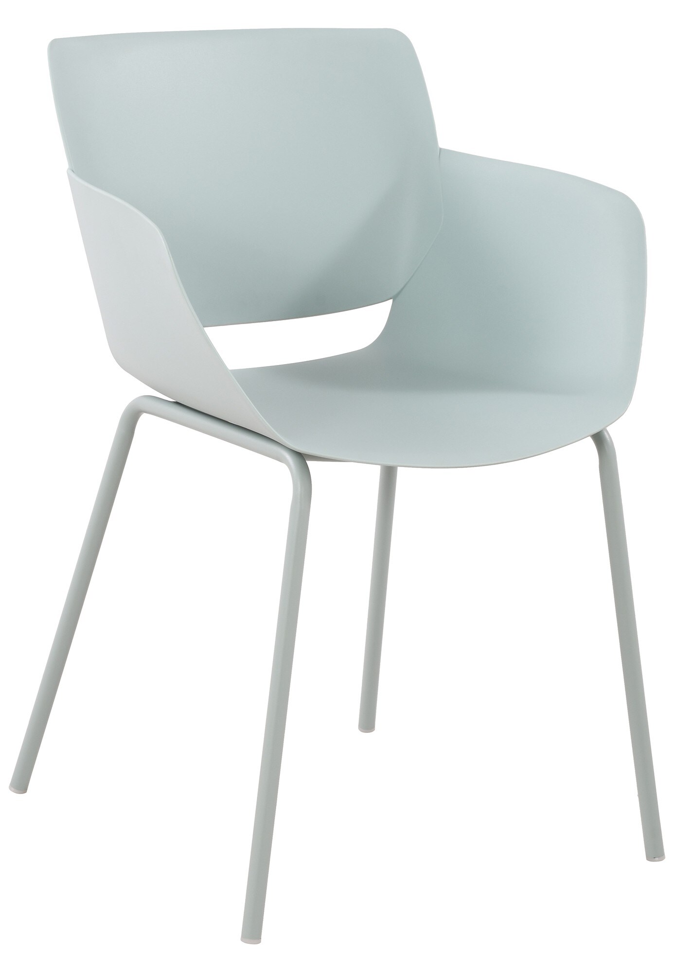 CLP Stuhl Alpena I Outdoorstuhl absolut wetterfest und UV-best&auml;ndig I Stuhlgestell aus pulverbeschichtetem Stahl I Sessel f&uuml;r drau&szlig;en 