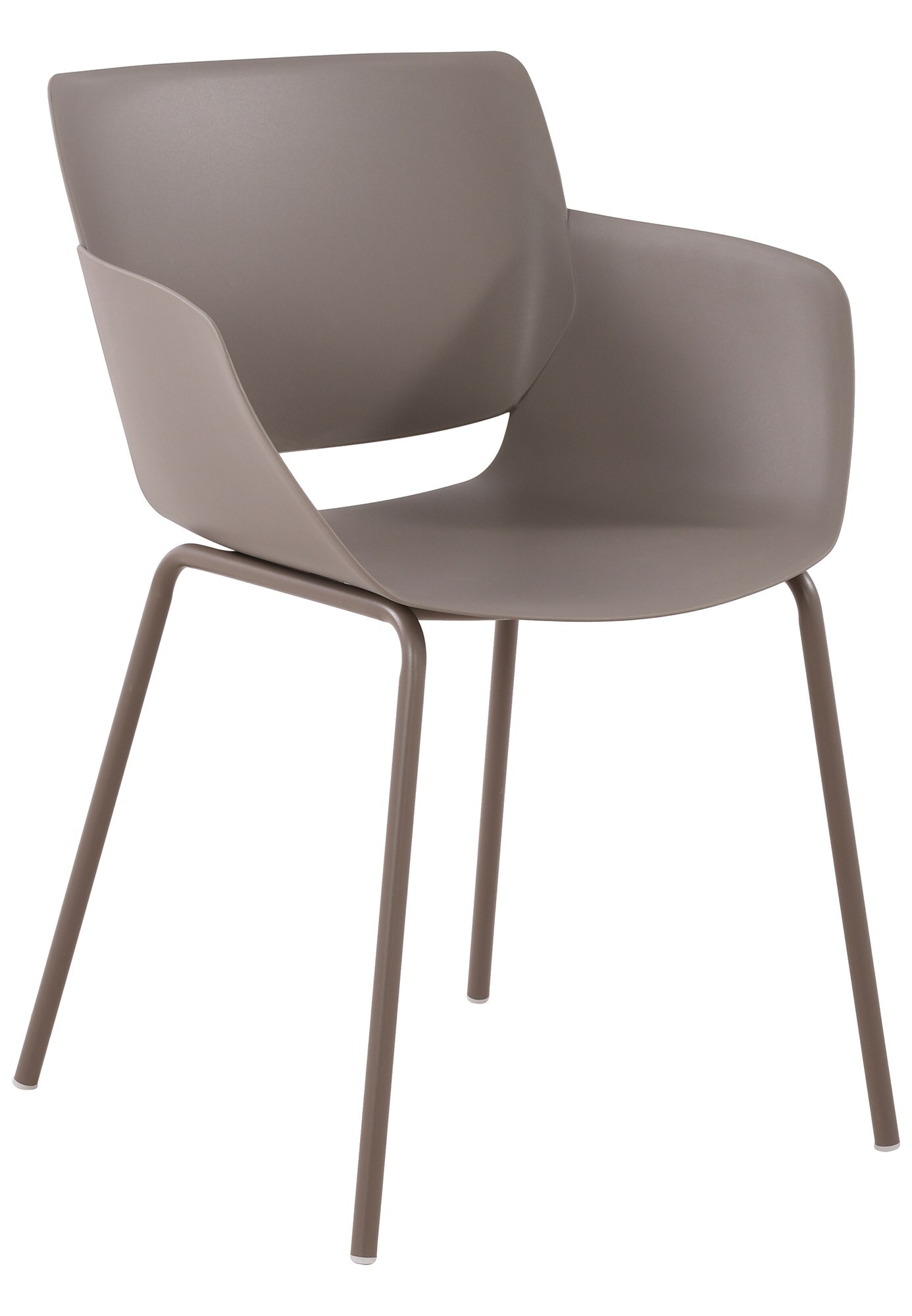 CLP Stuhl Alpena I Outdoorstuhl absolut wetterfest und UV-best&auml;ndig I Stuhlgestell aus pulverbeschichtetem Stahl I Sessel f&uuml;r drau&szlig;en 