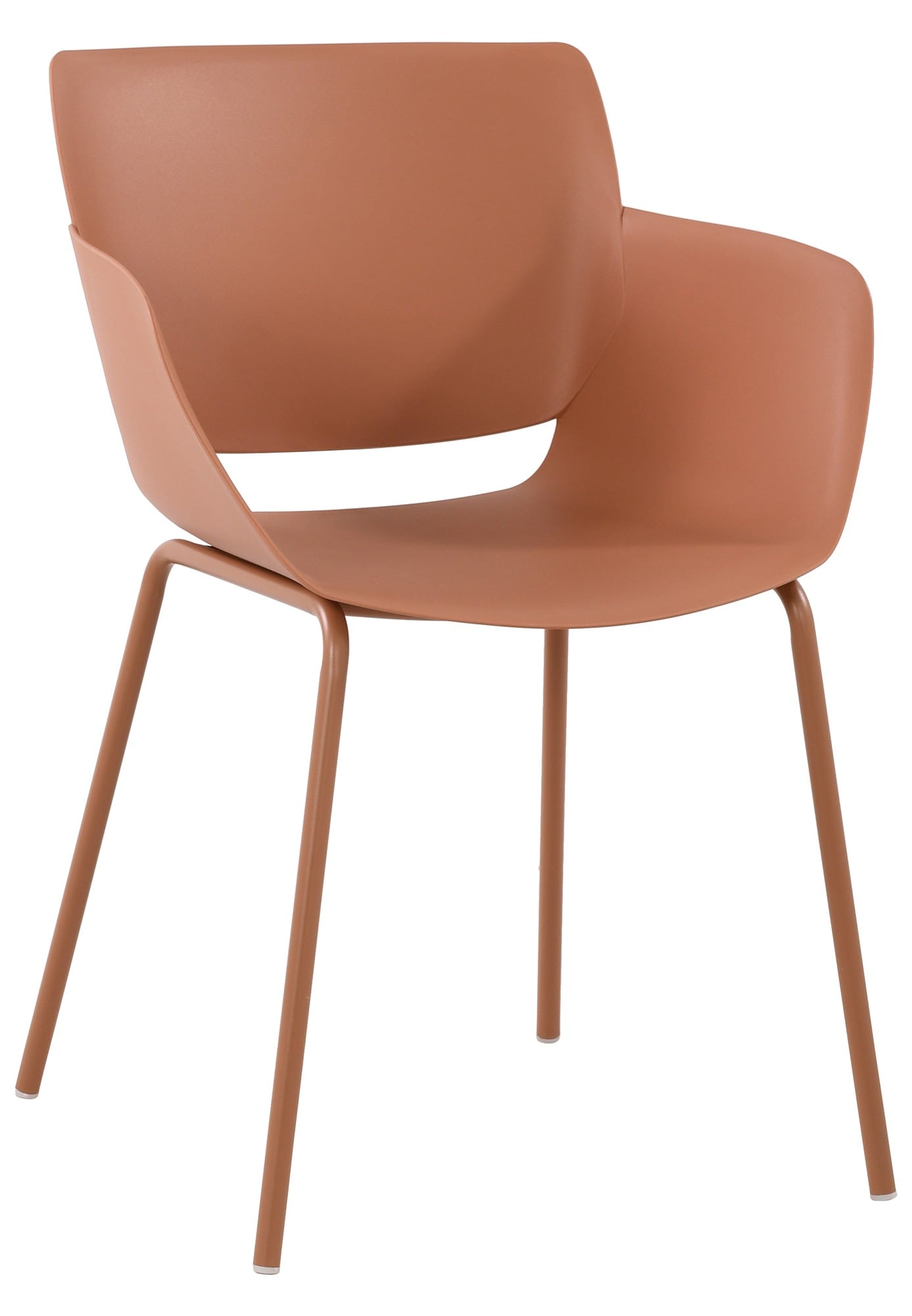 CLP Stuhl Alpena I Outdoorstuhl absolut wetterfest und UV-best&auml;ndig I Stuhlgestell aus pulverbeschichtetem Stahl I Sessel f&uuml;r drau&szlig;en 