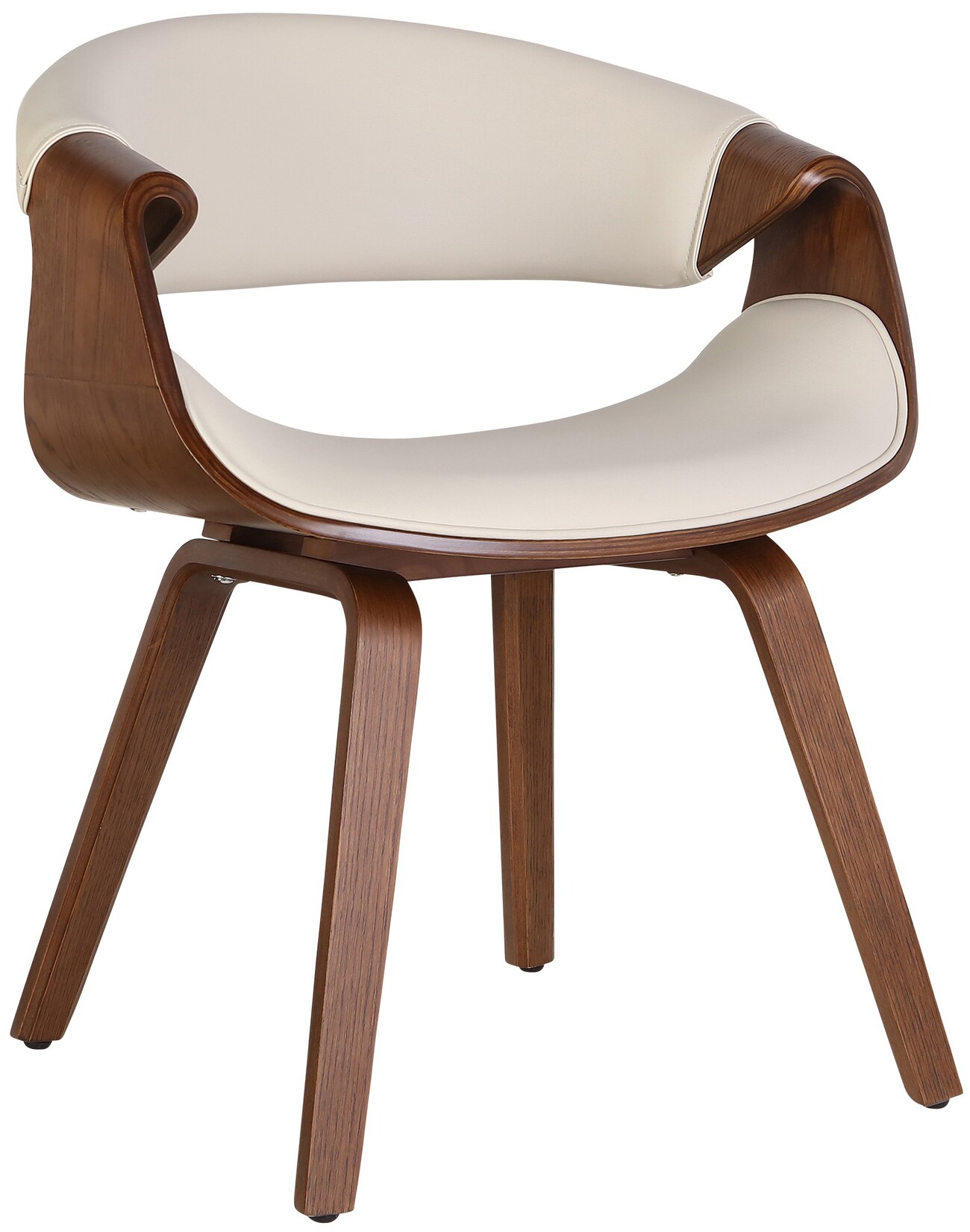 CLP Esszimmerstuhl Foley Kunstleder Eiche Farbe: creme, Material: Kunstleder
