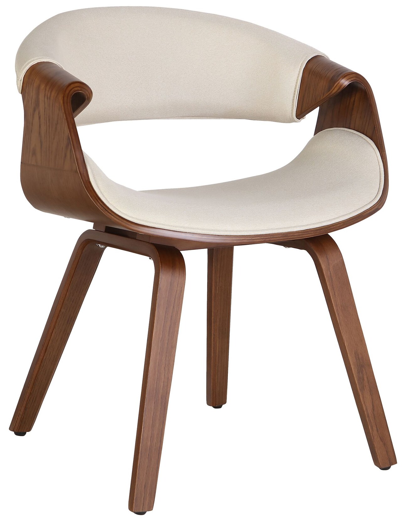 CLP Esszimmerstuhl Foley Stoff Eiche Farbe: creme, Material: Stoff