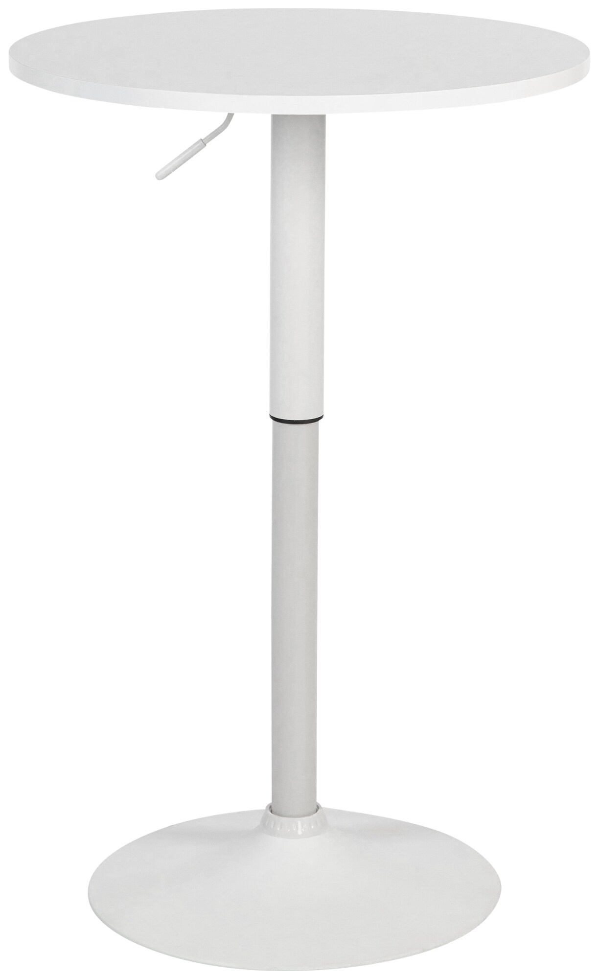 CLP Stehtisch Lamoni h&ouml;henverstellbar drehbar mit Metallgestell I Bistrotisch f&uuml;r Bar & Events I Tischplatte &Oslash; 60 cm I Ideal mit Hussen & Deko 