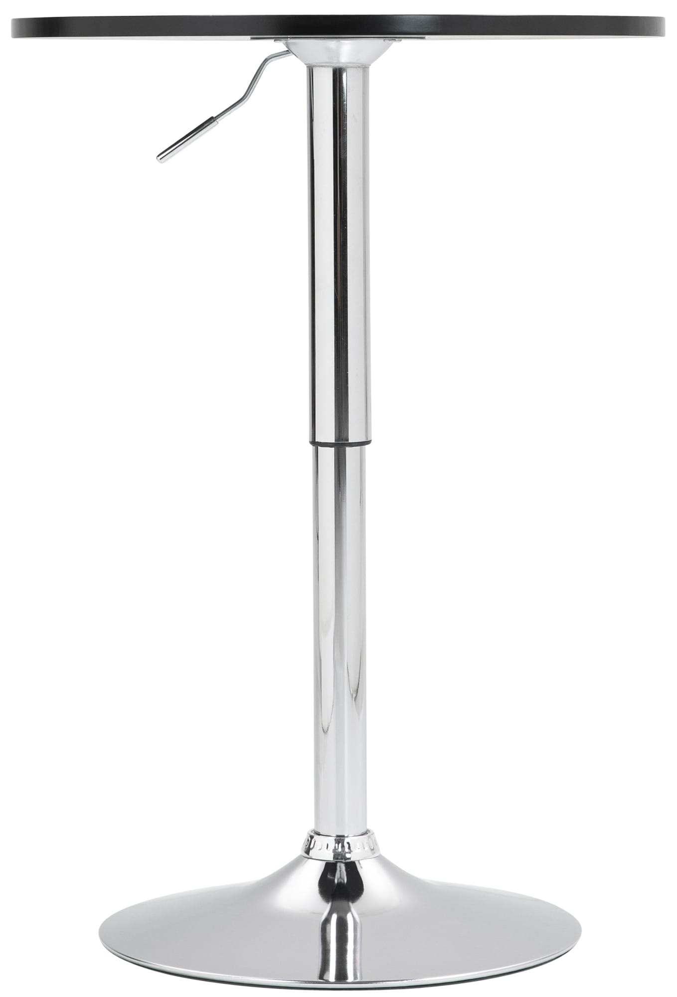 CLP Stehtisch Lamoni h&ouml;henverstellbar drehbar mit Metallgestell I Bistrotisch f&uuml;r Bar & Events I Tischplatte &Oslash; 60 cm I Ideal mit Hussen & Deko 