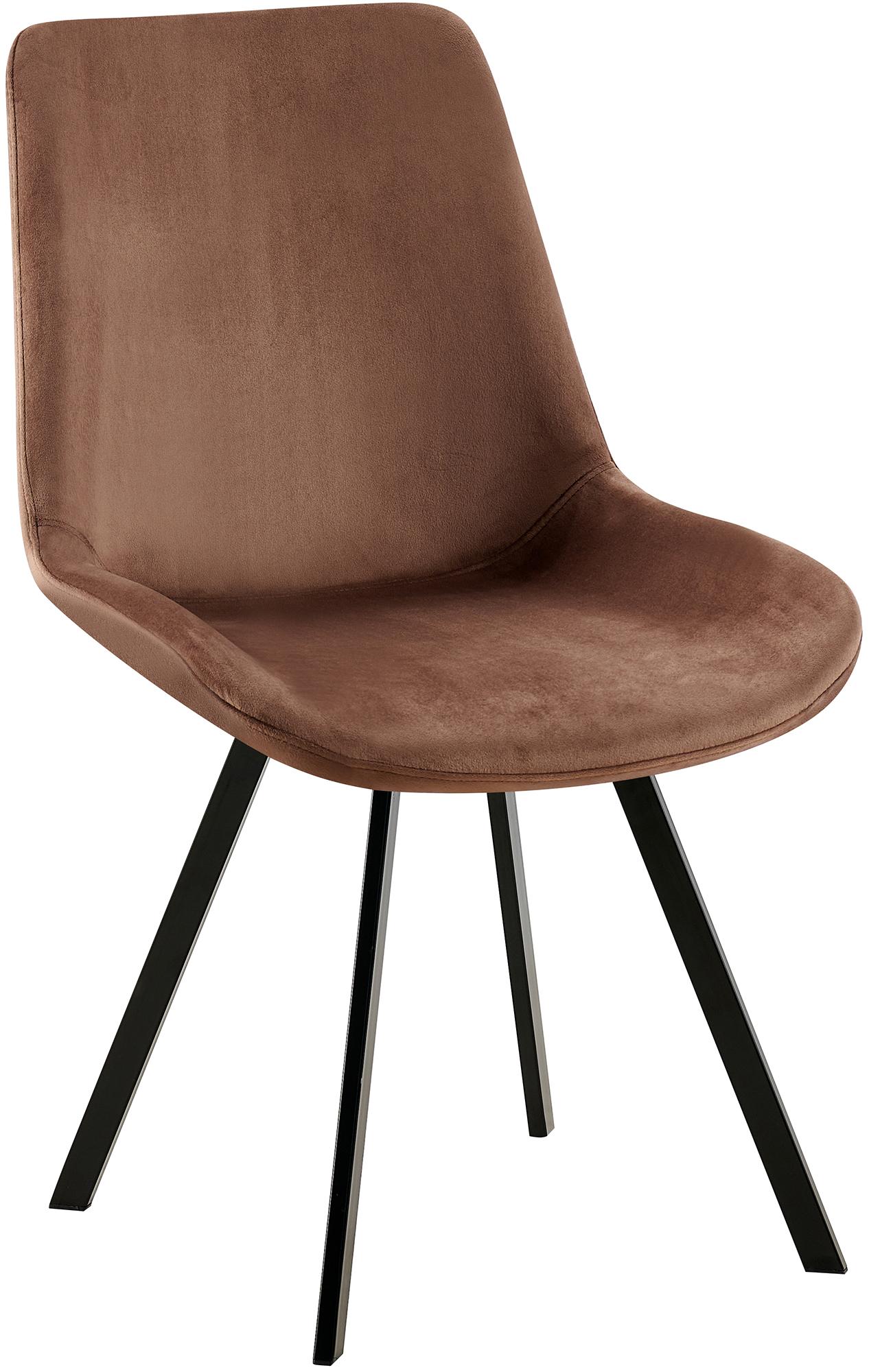 CLP Esszimmerstuhl Lewes mit Samtbezug I 360 Grad drehbarer Polsterstuhl I K&uuml;chenstuhl mit R&uuml;ckenlehne 