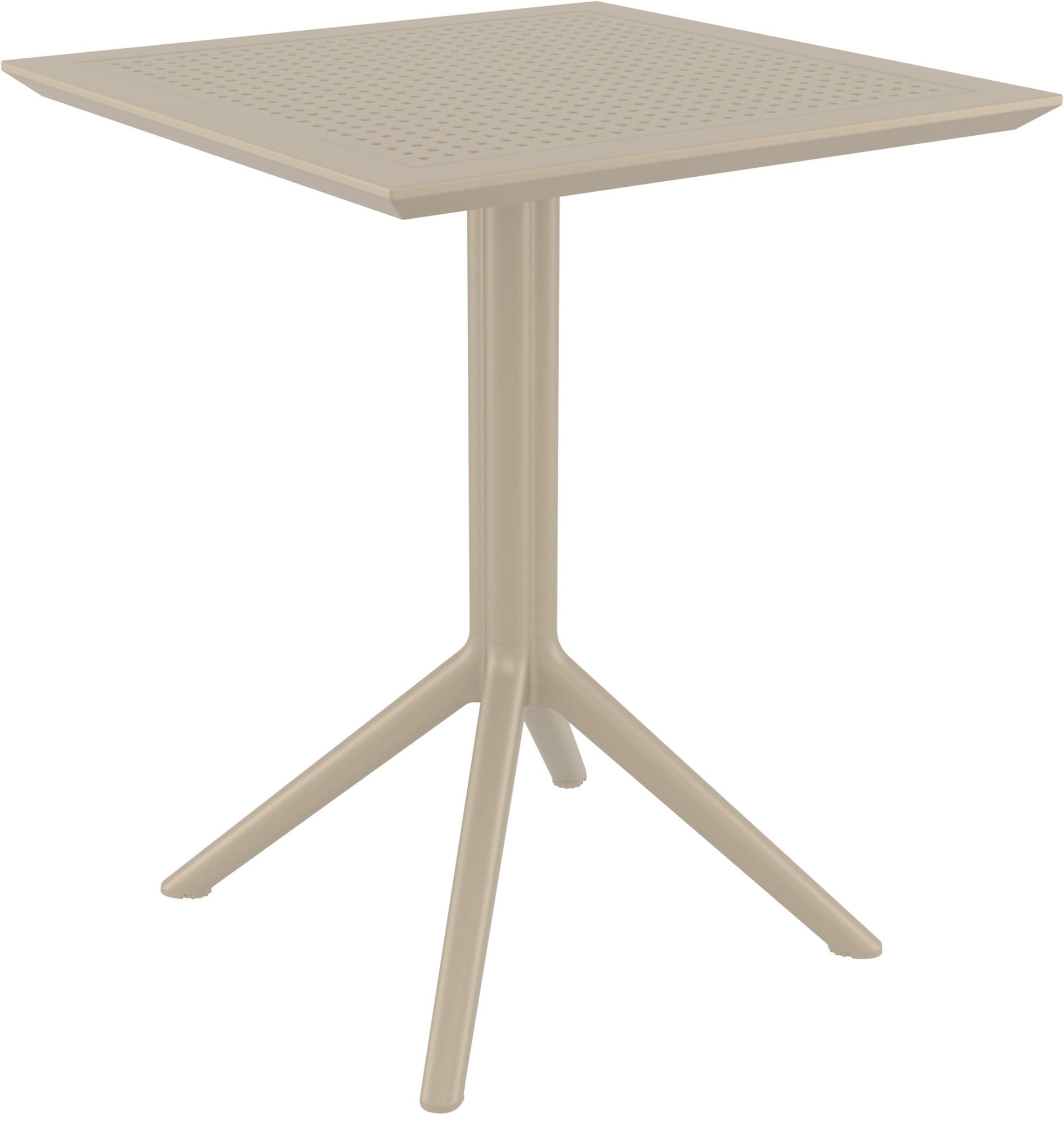 CLP Klapptisch Sky I Rund Oder Eckig I Klappbarer Gartentisch, Stabil Und Pflegeleicht F&uuml;r Innen Und Au&szlig;en I UV Best&auml;ndig Und Wetterfest 