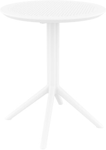 CLP Klapptisch Sky I Rund Oder Eckig I Klappbarer Gartentisch, Stabil Und Pflegeleicht Für Innen Und Außen I UV Beständig Und Wetterfest 