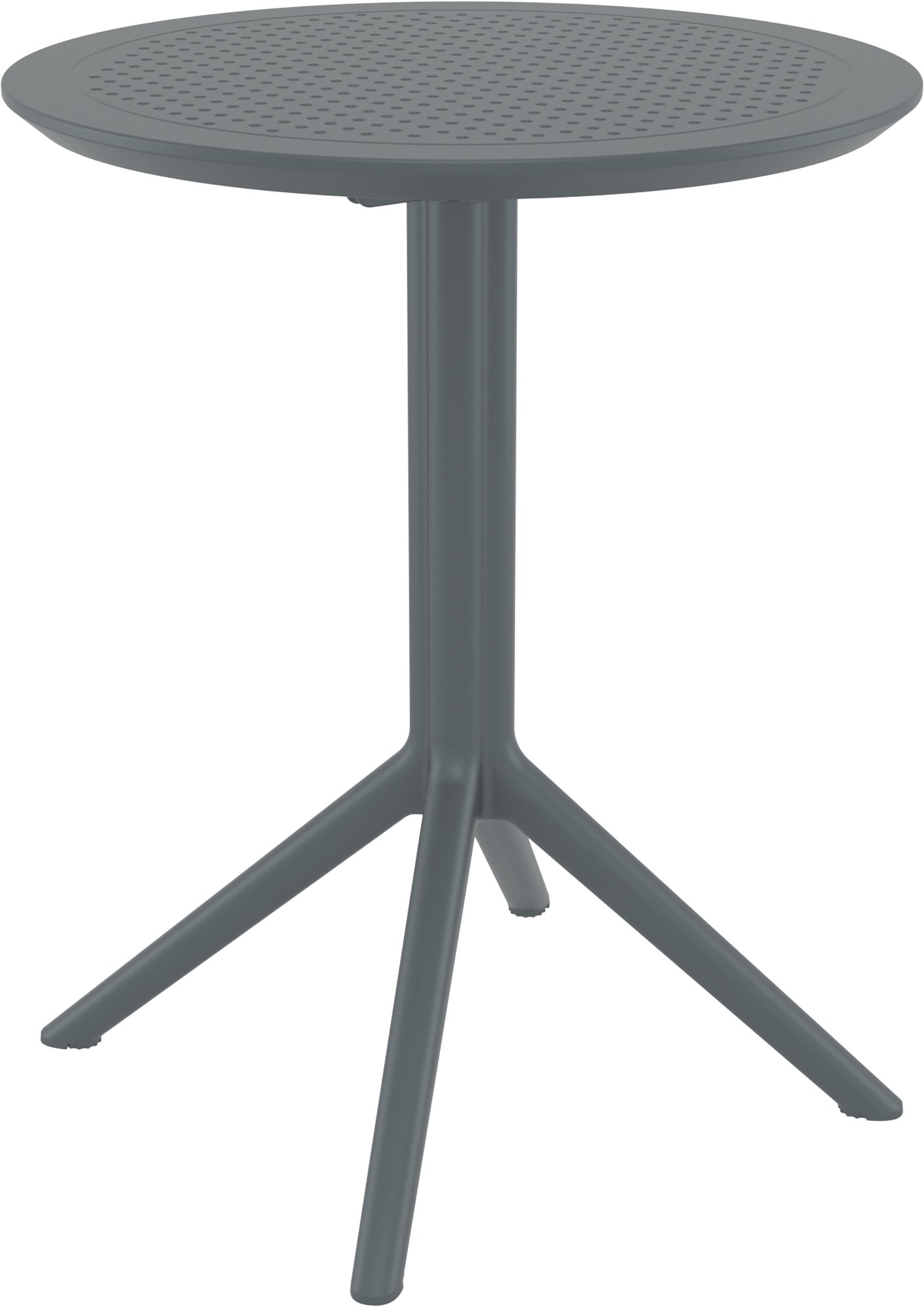 CLP Klapptisch Sky I Rund Oder Eckig I Klappbarer Gartentisch, Stabil Und Pflegeleicht F&uuml;r Innen Und Au&szlig;en I UV Best&auml;ndig Und Wetterfest 