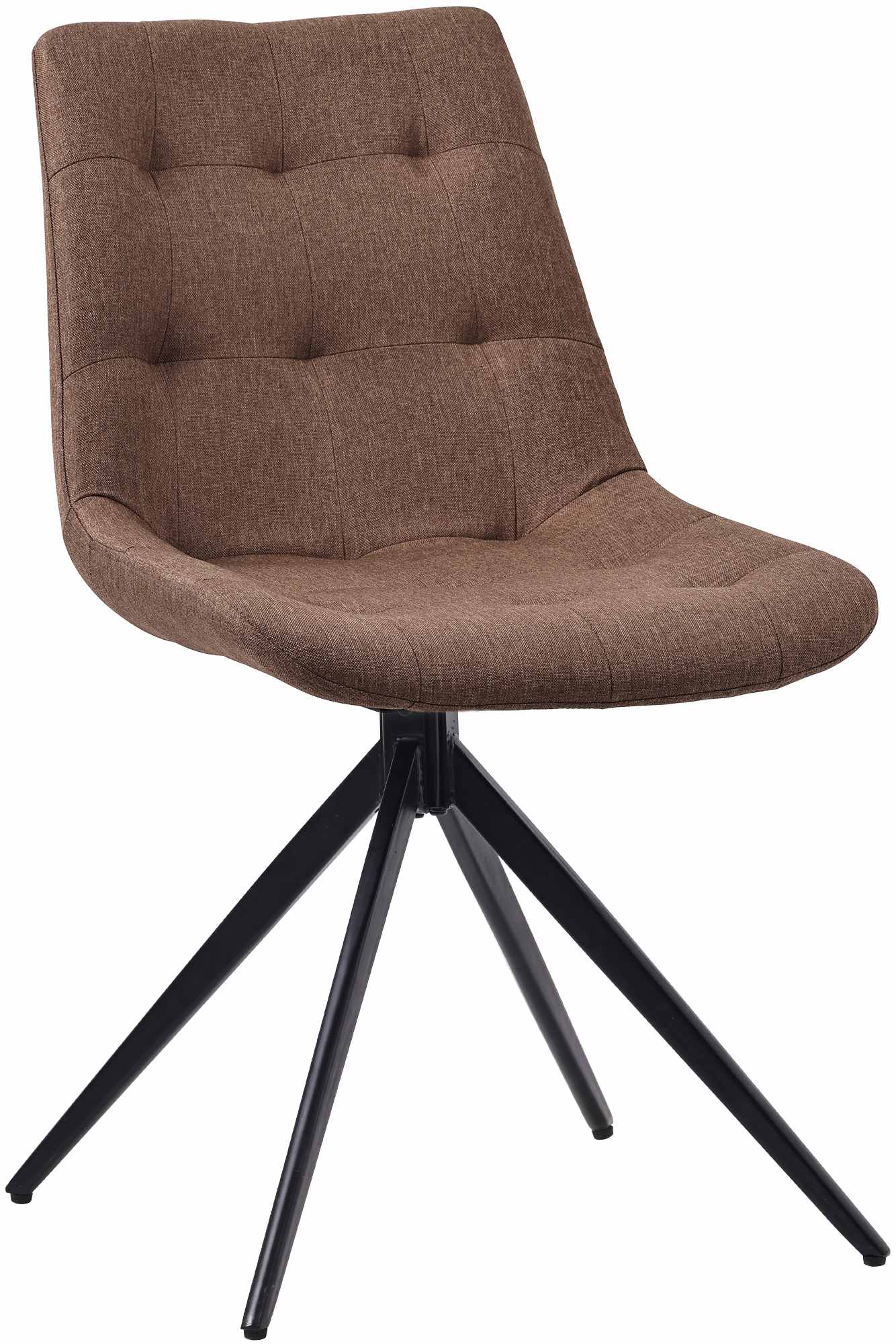 CLP Esszimmerstuhl Merna I K&uuml;chenstuhl gepolstert und schwenkbar I Polsterstuhl mit R&uuml;ckenlehne 