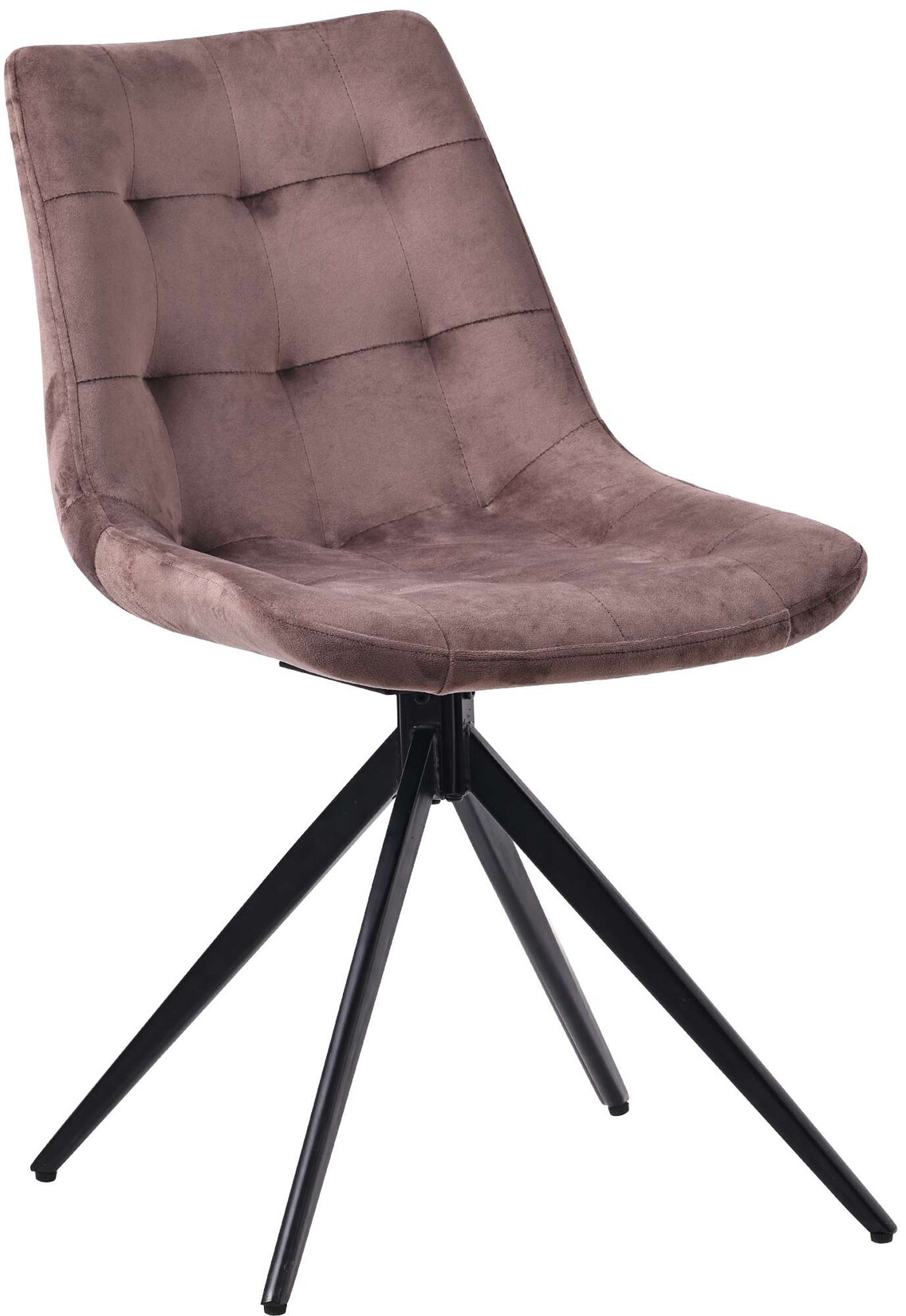 CLP Esszimmerstuhl Merna Samt Farbe: braun, Material: Samt