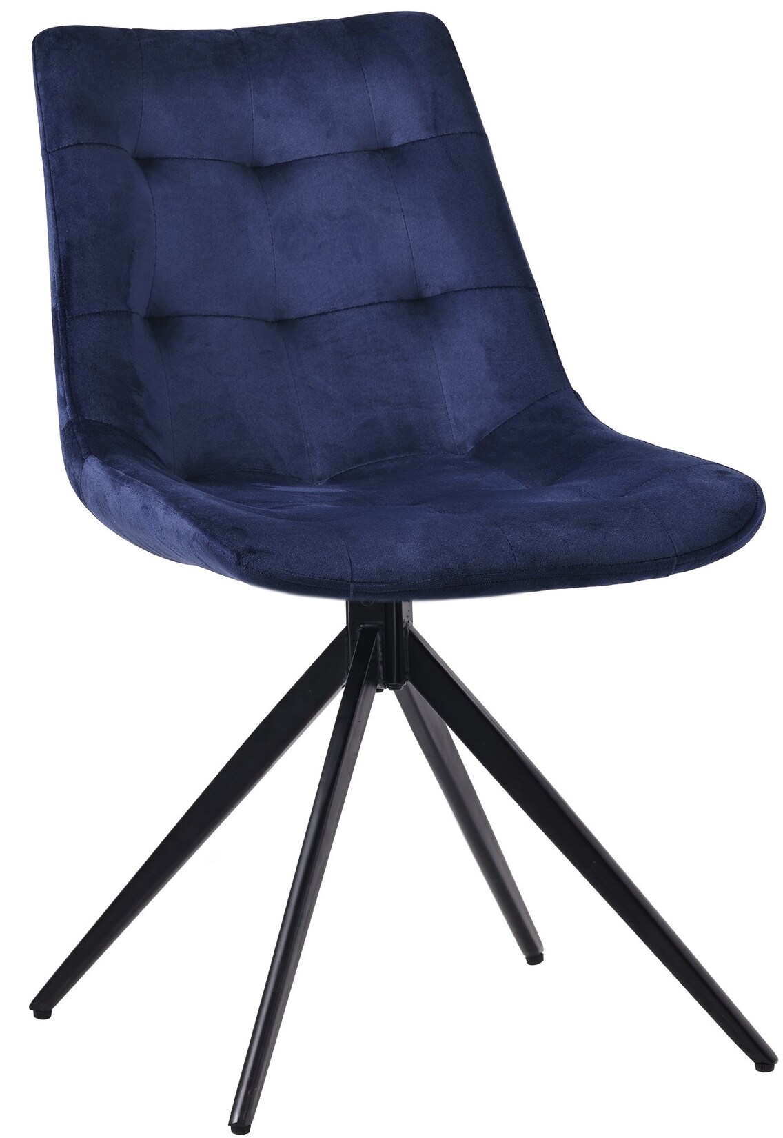 CLP Esszimmerstuhl Merna Samt Farbe: dunkelblau, Material: Samt
