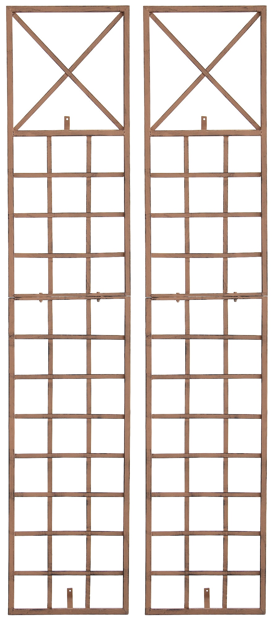 CLP 2er Set Rankgitter Trigo Zur Wandbefestigung I Rankhilfe F&uuml;r Die Wand I Rankzaun Aus Lackiertem Metall 