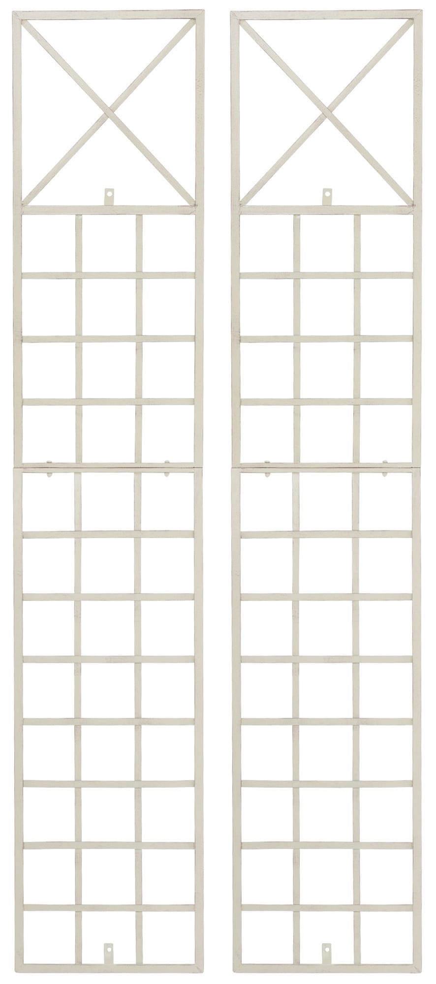 CLP 2er Set Rankgitter Trigo Zur Wandbefestigung I Rankhilfe F&uuml;r Die Wand I Rankzaun Aus Lackiertem Metall 