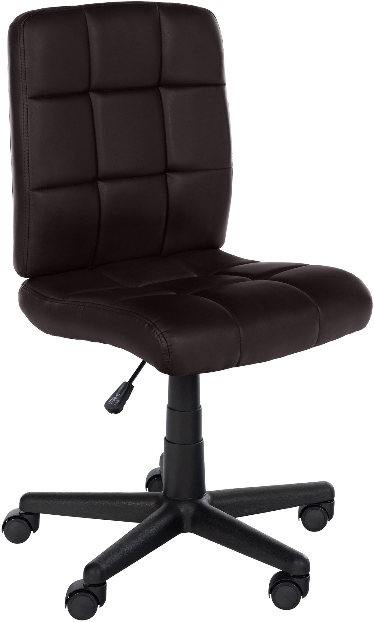 CLP B&uuml;rostuhl Farson Kunstlederbezug I Arbeitsstuhl mit R&uuml;ckenlehne I Drehstuhl h&ouml;henverstellbar I Arbeitshocker bis 135 kg belastbar 