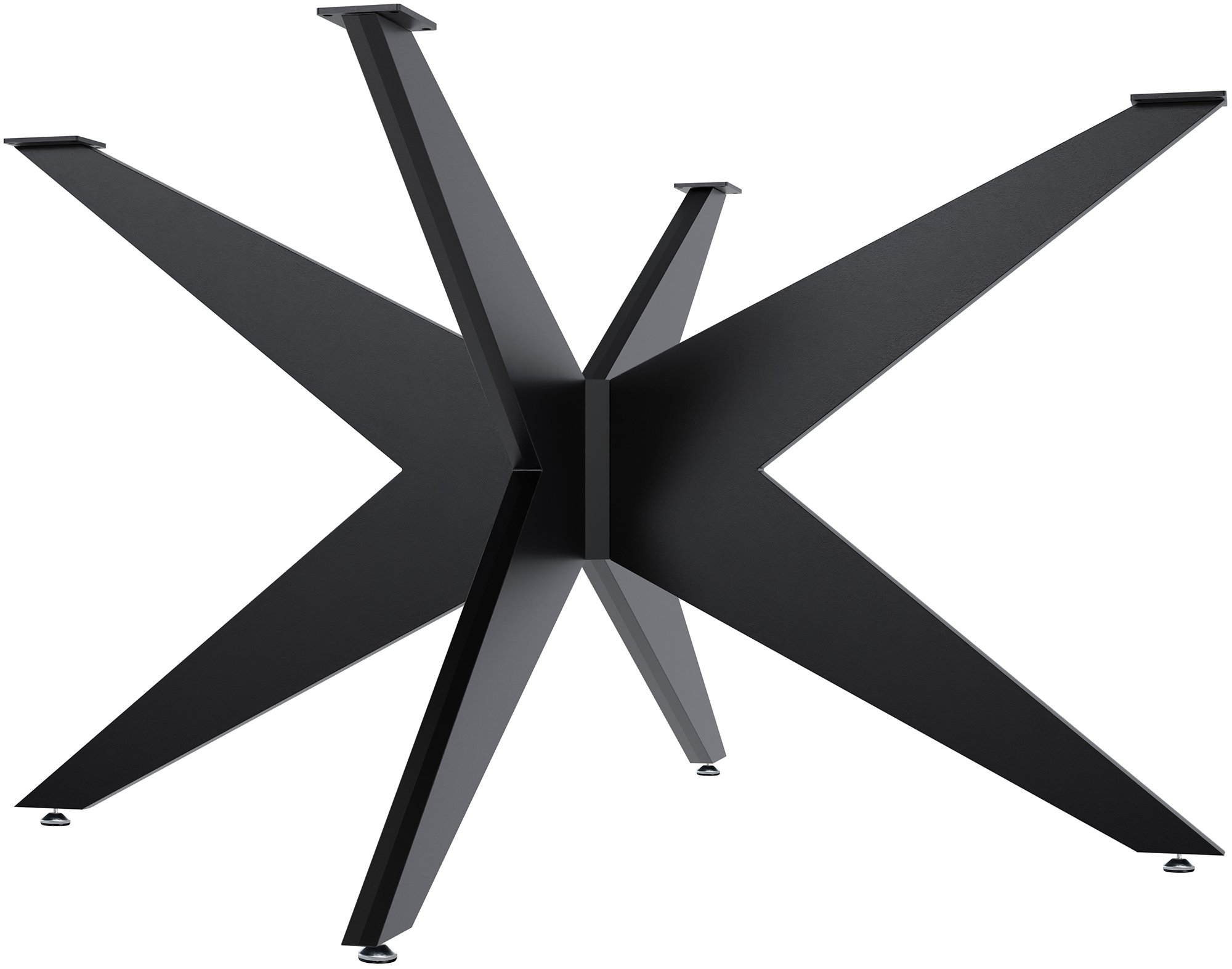 CLP Tischbeine Delmont I Tischgestell f&uuml;r DIY-Projekte I Stabiles Kreuzgestell aus Metall I F&uuml;r Esstisch oder Wohnzimmertisch 