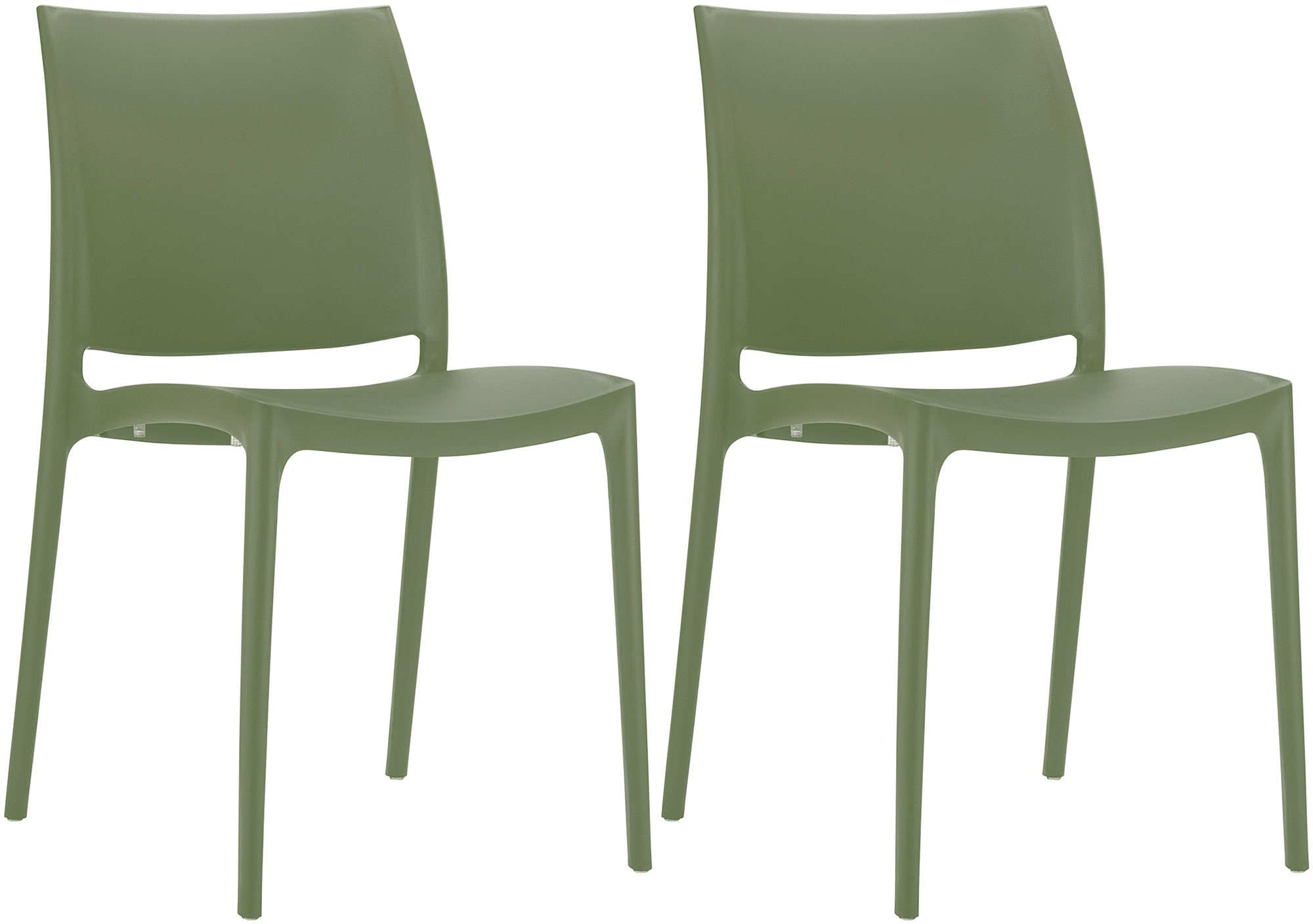CLP 2er Set St&uuml;hle Maya I Wetterbest&auml;ndige Stapelst&uuml;hle bis zu 130 kg belastbar 