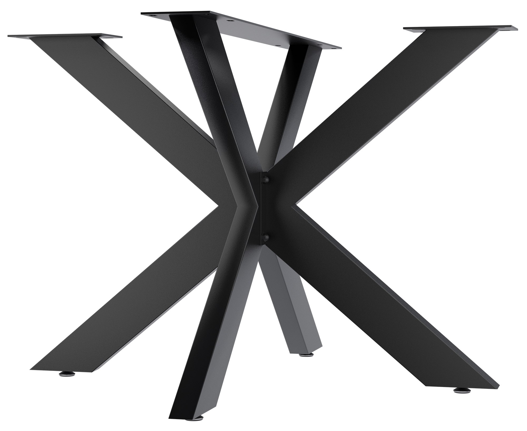 CLP Tischbeine Biloxi I Tischkufen f&uuml;r DIY-Tische I H&ouml;he 71 cm I Sternf&ouml;rmiges Tischgestell aus pulverbeschichtetem Stahl 