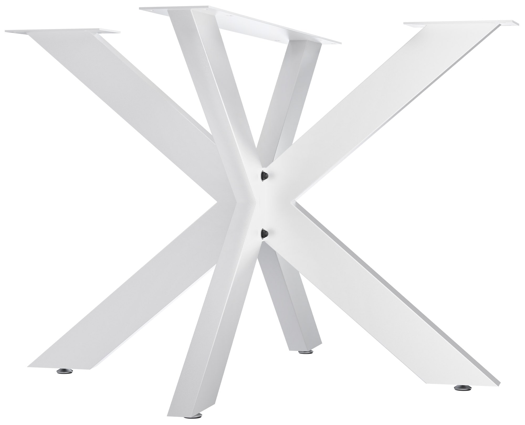 CLP Tischbeine Biloxi I Tischkufen f&uuml;r DIY-Tische I H&ouml;he 71 cm I Sternf&ouml;rmiges Tischgestell aus pulverbeschichtetem Stahl 