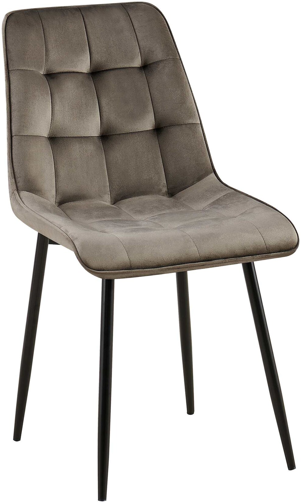 CLP Esszimmerstuhl Gifford Samt Farbe: anthrazit, Material: Samt