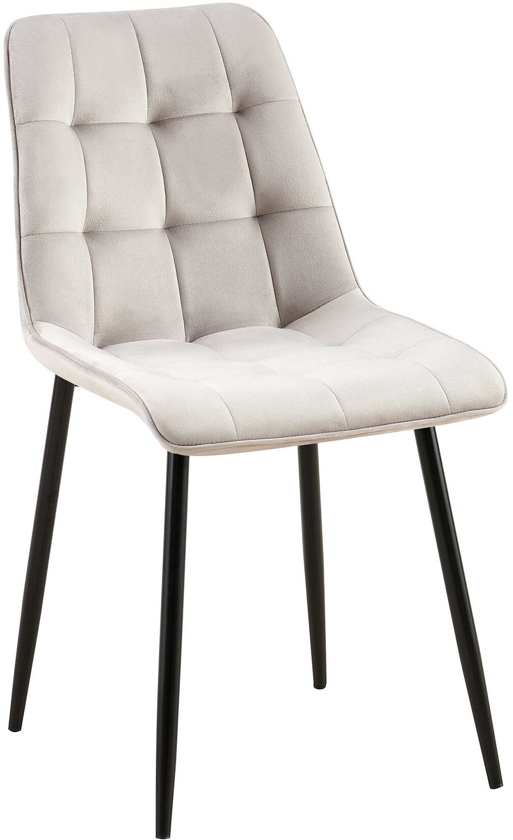 CLP Esszimmerstuhl Gifford Samt Farbe: grau, Material: Samt