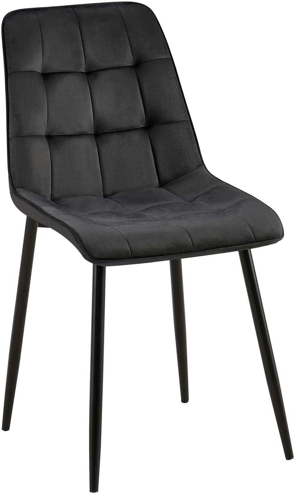 CLP Esszimmerstuhl Gifford Samt Farbe: schwarz, Material: Samt