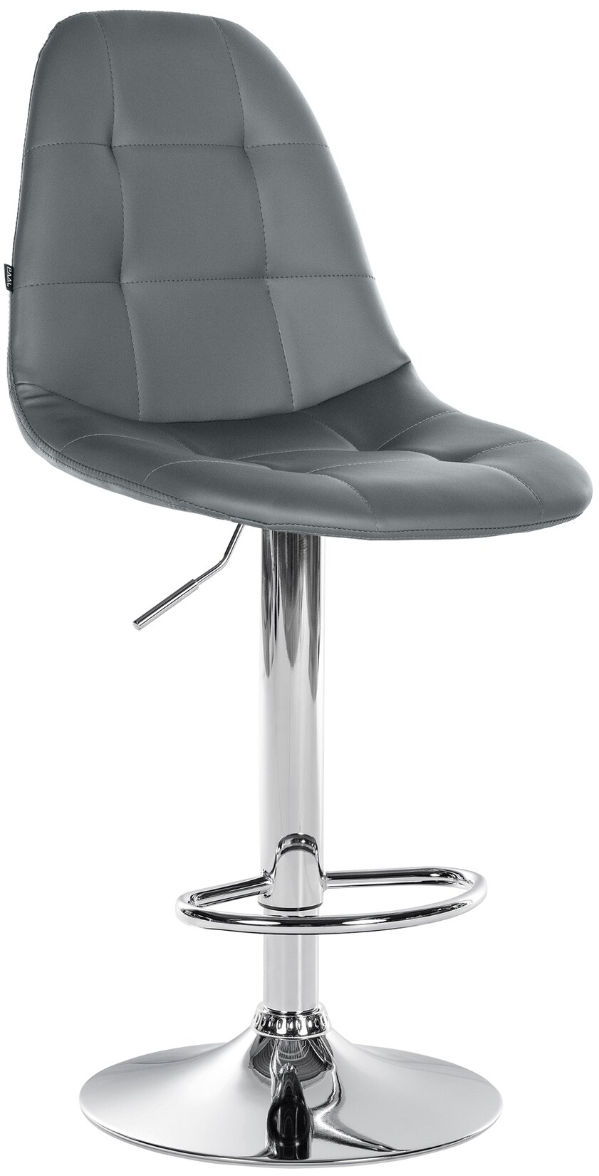CLP Barhocker Elmore Kunstleder C Farbe: grau, Material Gestell: Metall in Chromoptik