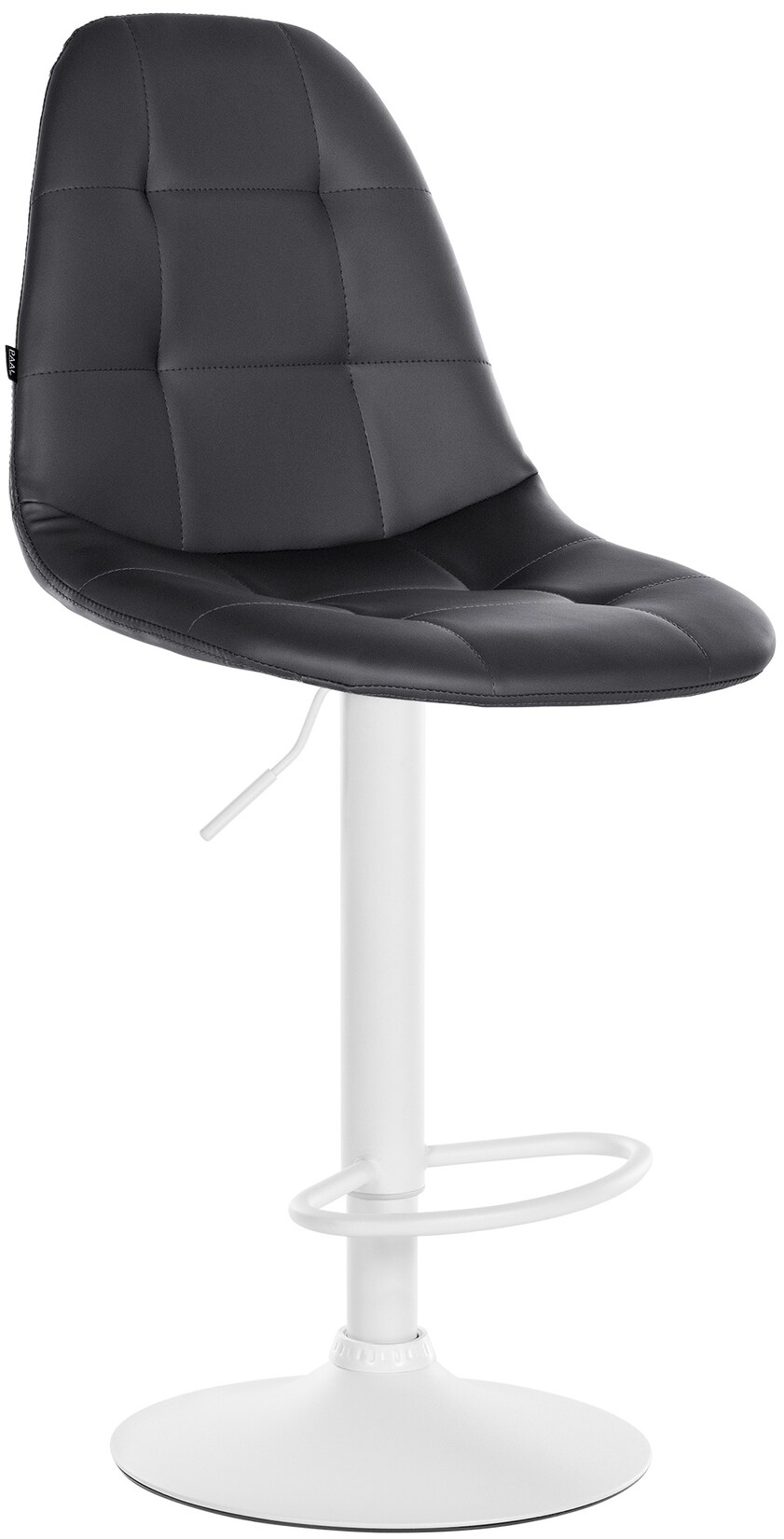 CLP Barhocker Elmore Kunstleder W Farbe: schwarz, Material Gestell: Metall matt weiss