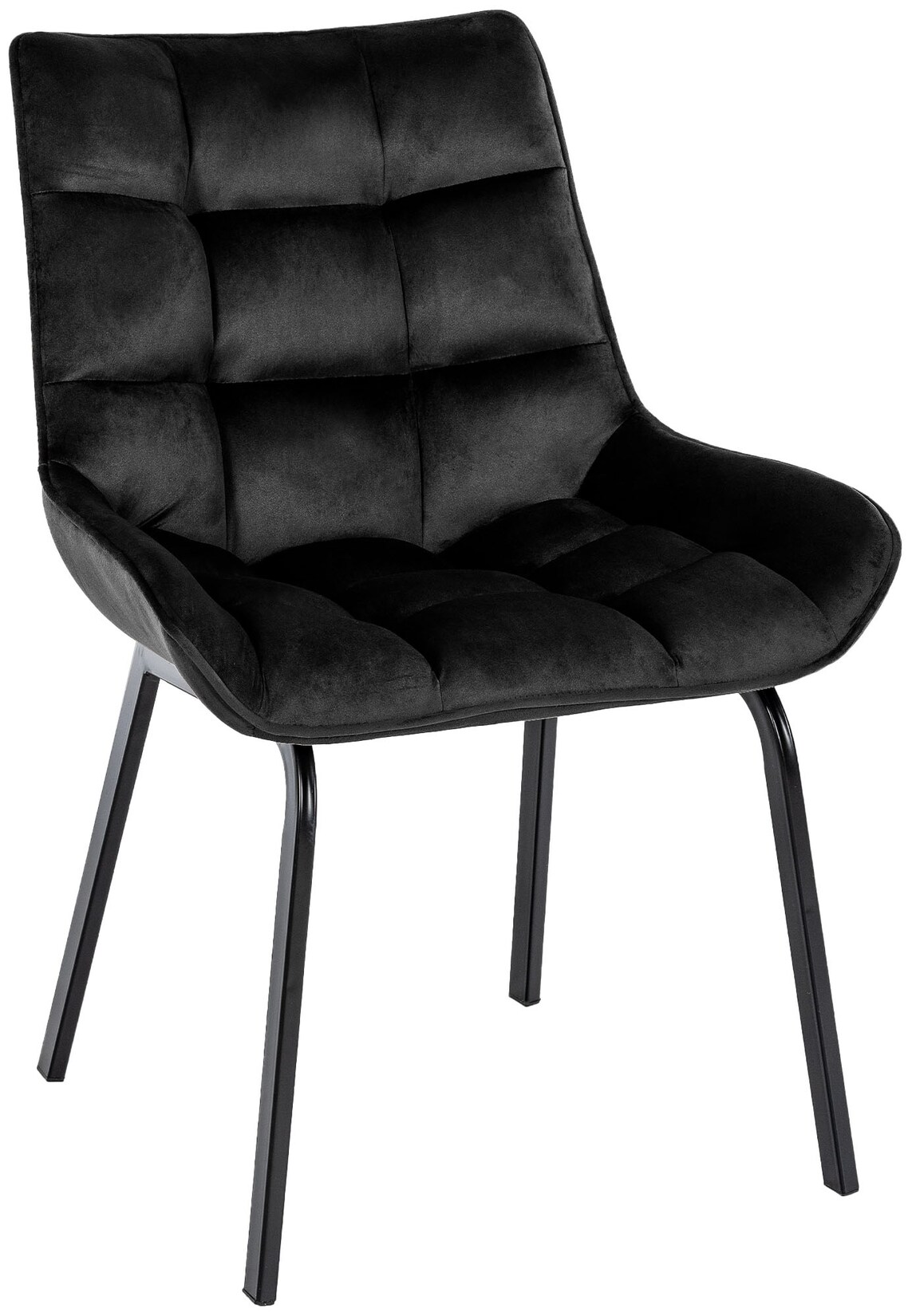 CLP Stuhl Saranda Samt Farbe: schwarz, Material: Samt