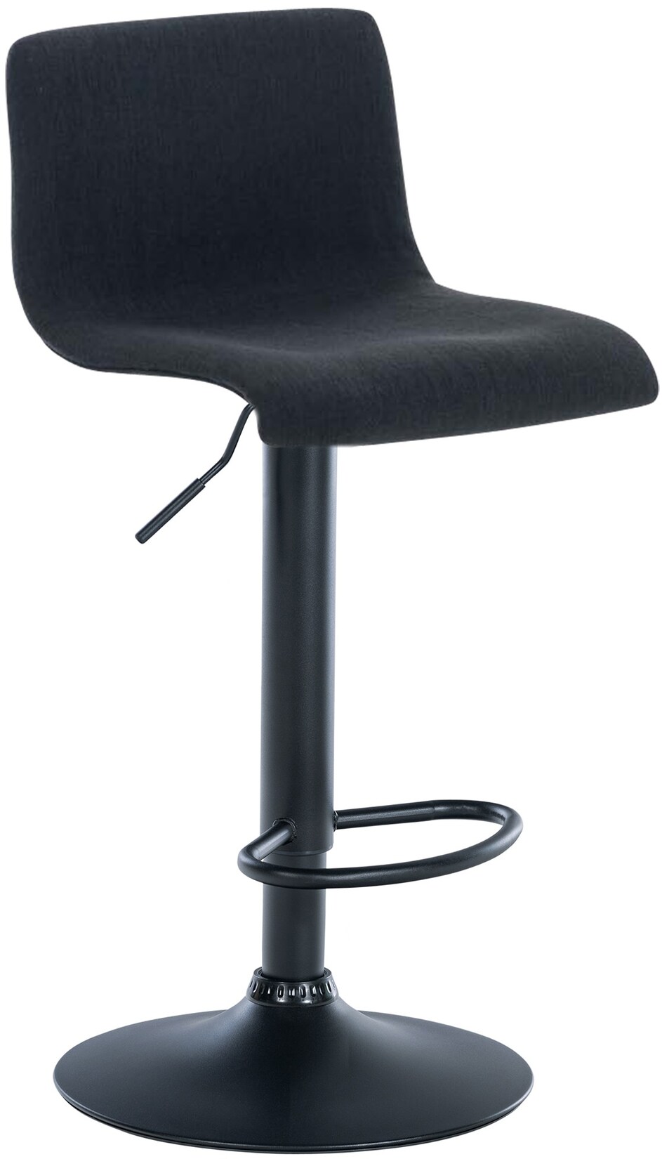 CLP Barhocker Hoover Stoff B Farbe: schwarz, Material Gestell: Metall matt schwarz