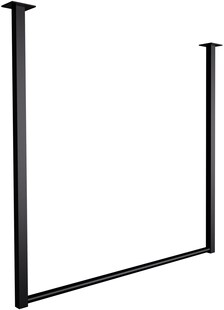 CLP Kleiderstange Fenton I Kleiderständer für Deckenmontage I Garderobenstange aus Metall I für Flur, Garderobe und Schlafzimmer 