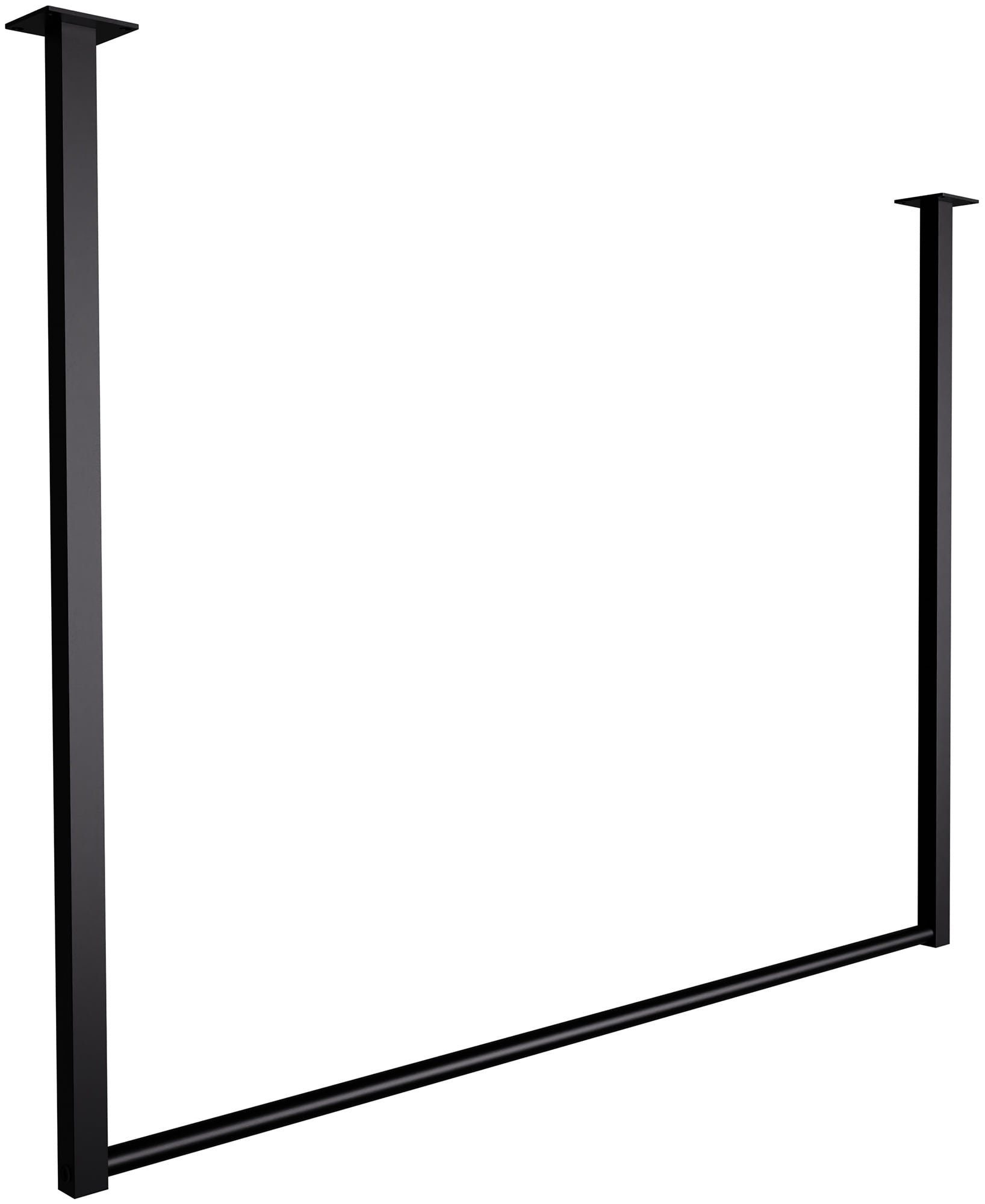 CLP Kleiderstange Fenton I Kleiderst&auml;nder f&uuml;r Deckenmontage I Garderobenstange aus Metall I f&uuml;r Flur, Garderobe und Schlafzimmer 