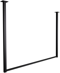 CLP Kleiderstange Fenton I Kleiderständer für Deckenmontage I Garderobenstange aus Metall I für Flur, Garderobe und Schlafzimmer 