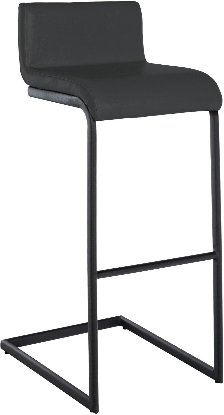 CLP Barhocker Newport Kunstleder B Farbe: dunkelgrau, Material: Kunstleder