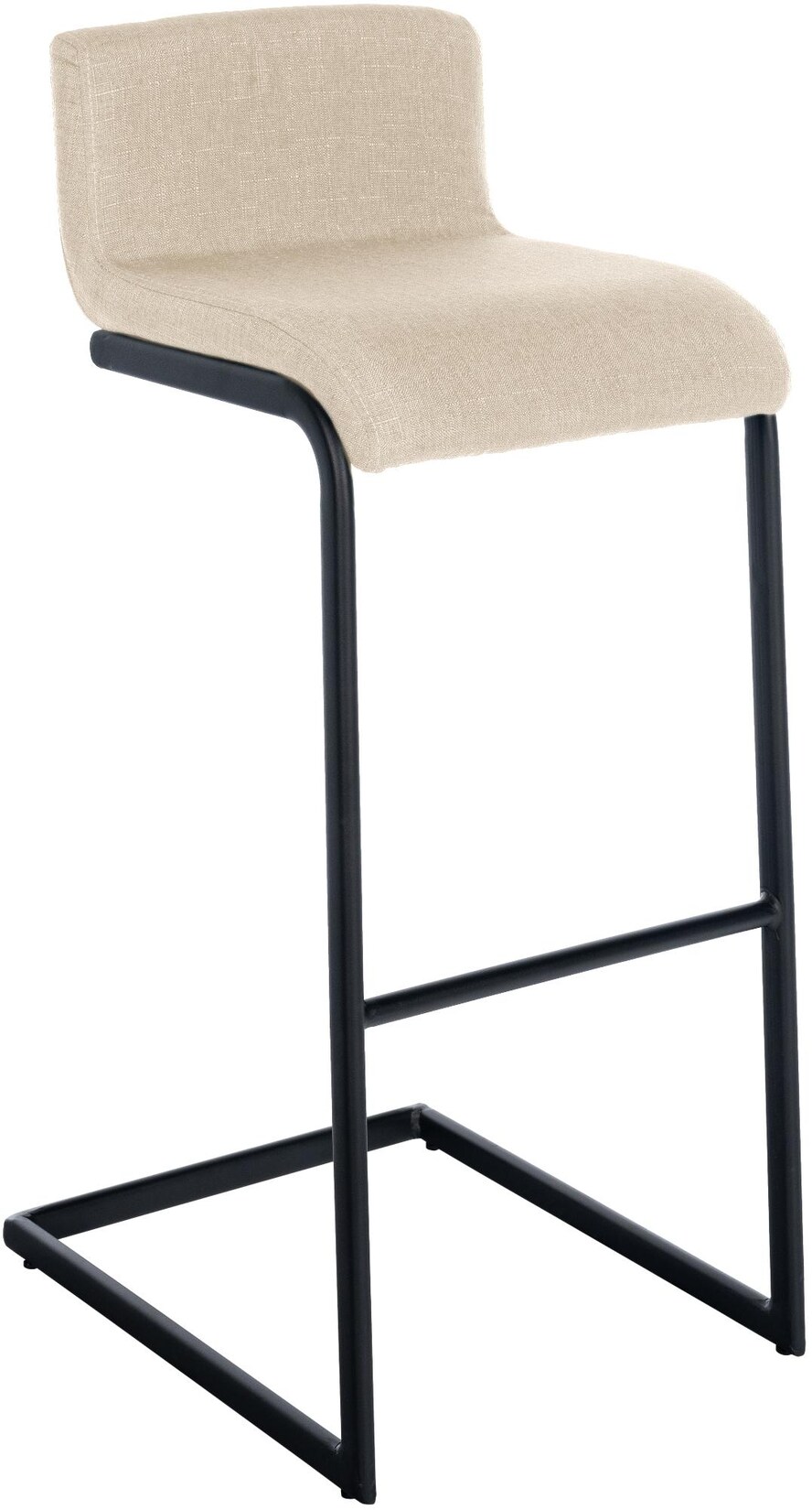 CLP Barhocker Newport Stoff B Farbe: creme, Material: Stoff