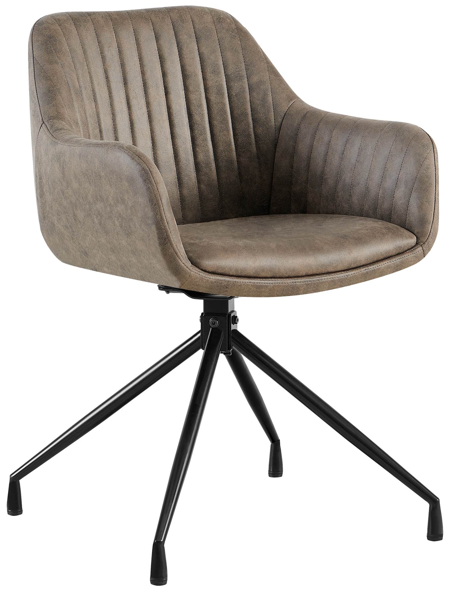 CLP Esszimmerstuhl Welby I Samt- oder Kunstlederbezug | 180&deg; drehbar | Gepolstert | Metallgestell | Modern & bequem 