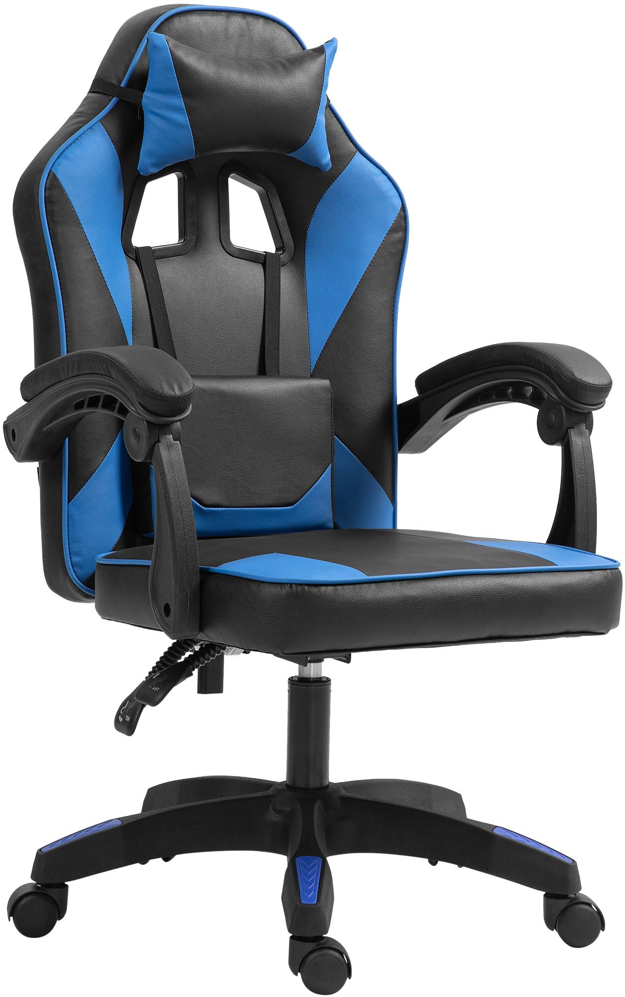 CLP B&uuml;rostuhl Orkney I Ergonomischer Gamingstuhl mit Kunstlederbezug I Schreibtischstuhl mit verstellbarer R&uuml;ckenlehne und Kopfst&uuml;tze 