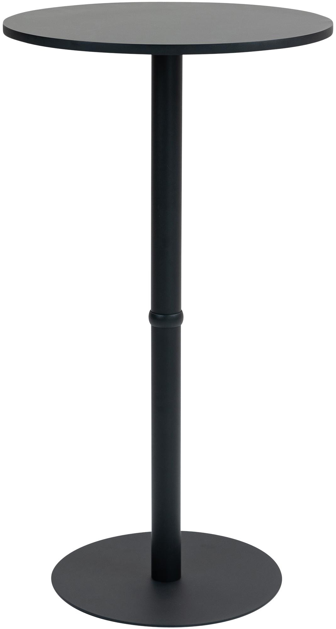 CLP Stehtisch Hereford rund I Metalltisch mit runder Tischplatte aus Holz I Standsicherer Bistrotisch 