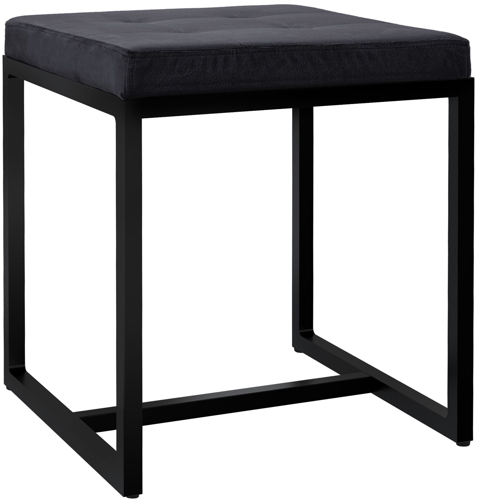 CLP Sitzhocker Barci B Samt Farbe: schwarz, Material: Samt