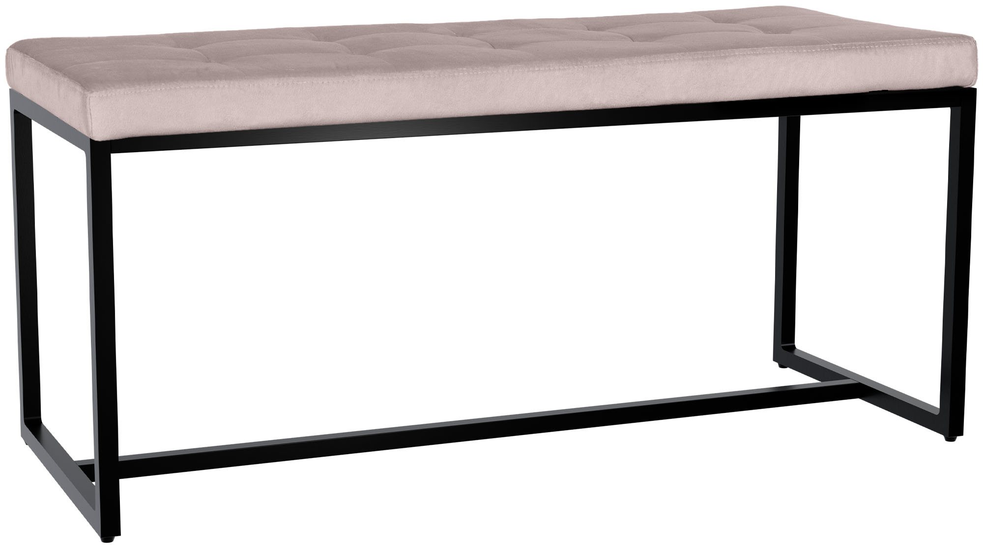 CLP Sitzbank Barci B Samt - Farbe: hellgrau, Material: Samt 